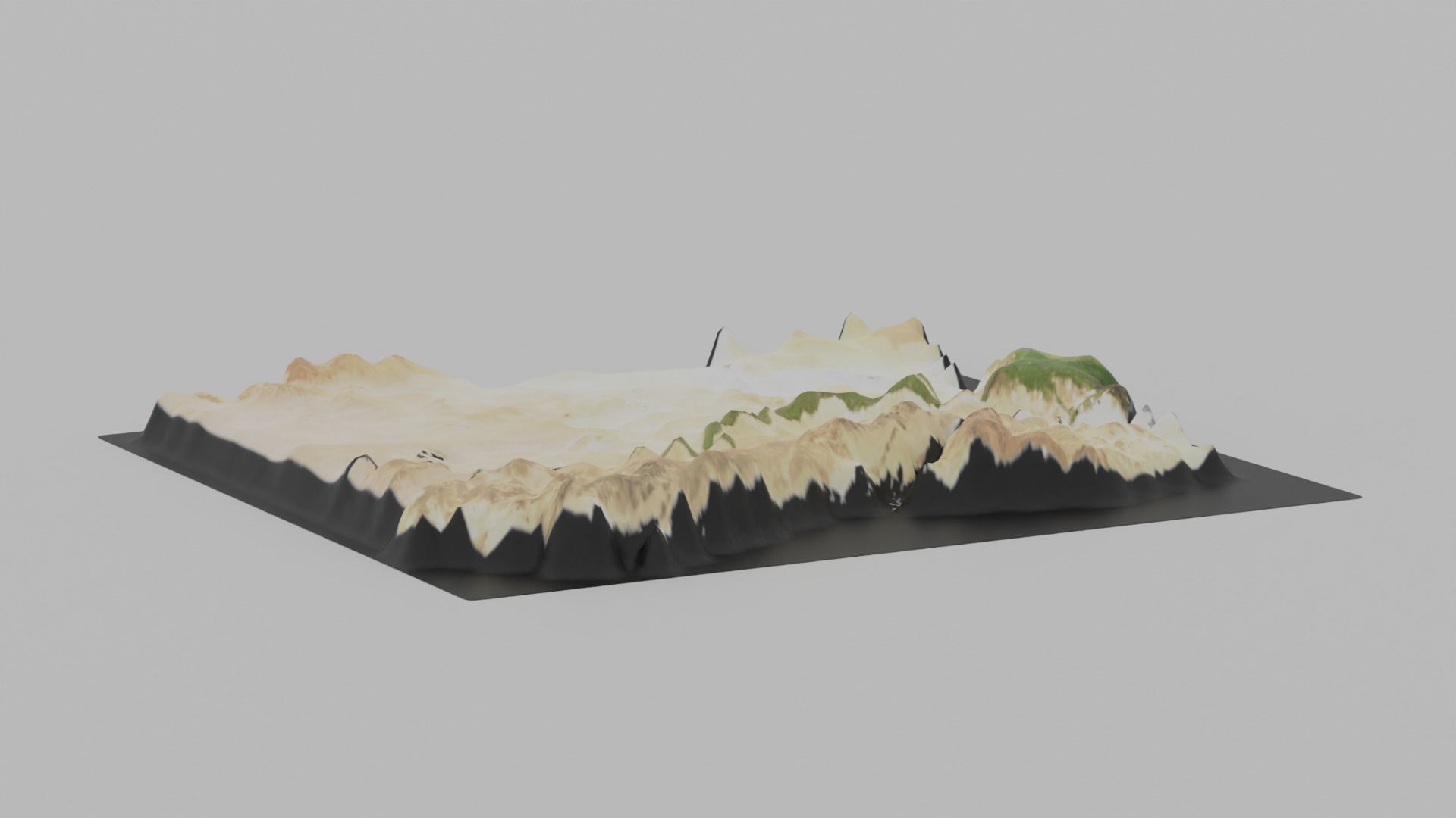Egypt Map Country Low-poly 3D model_3