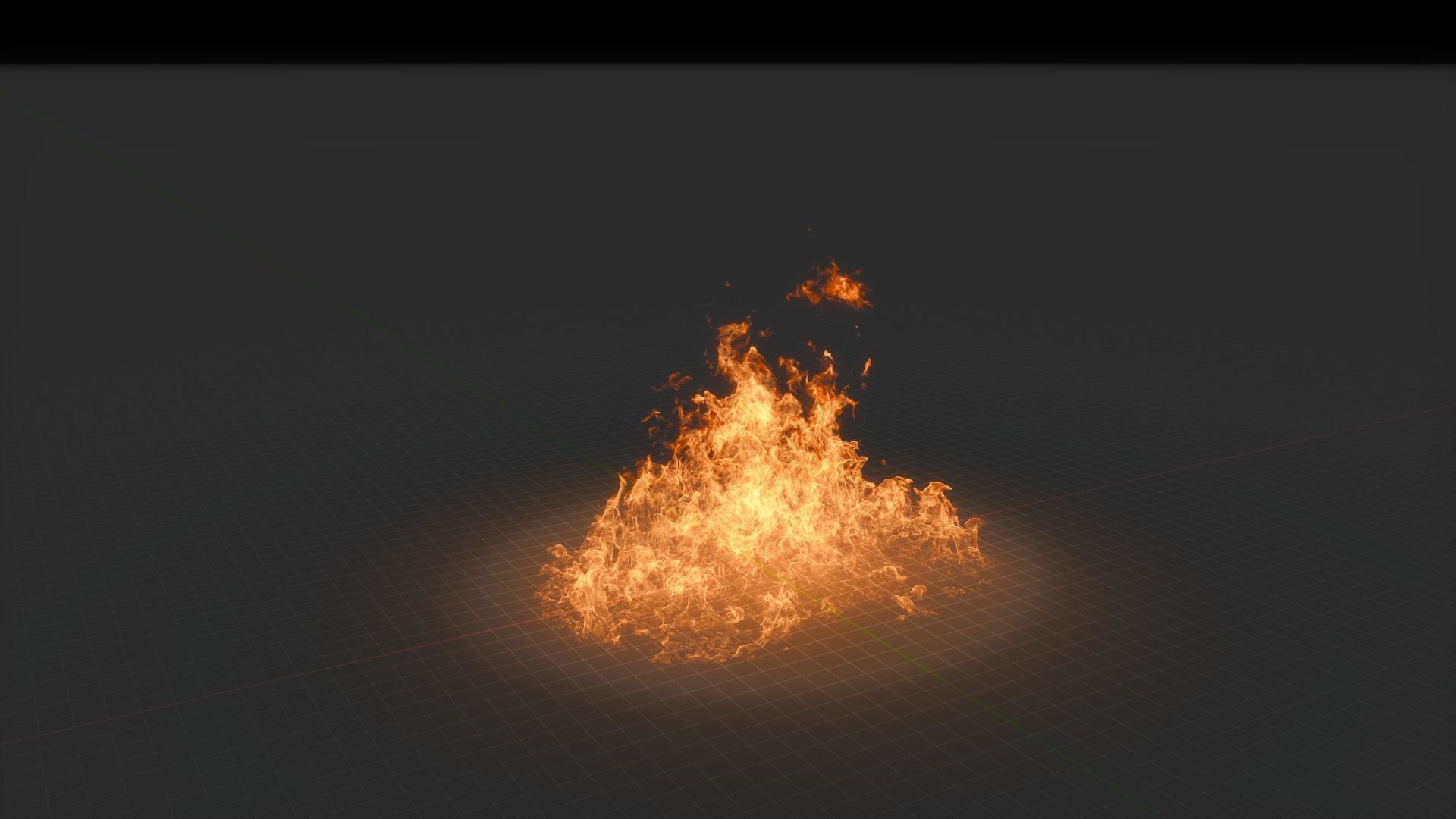 3D Fire Animation 3D model_94
