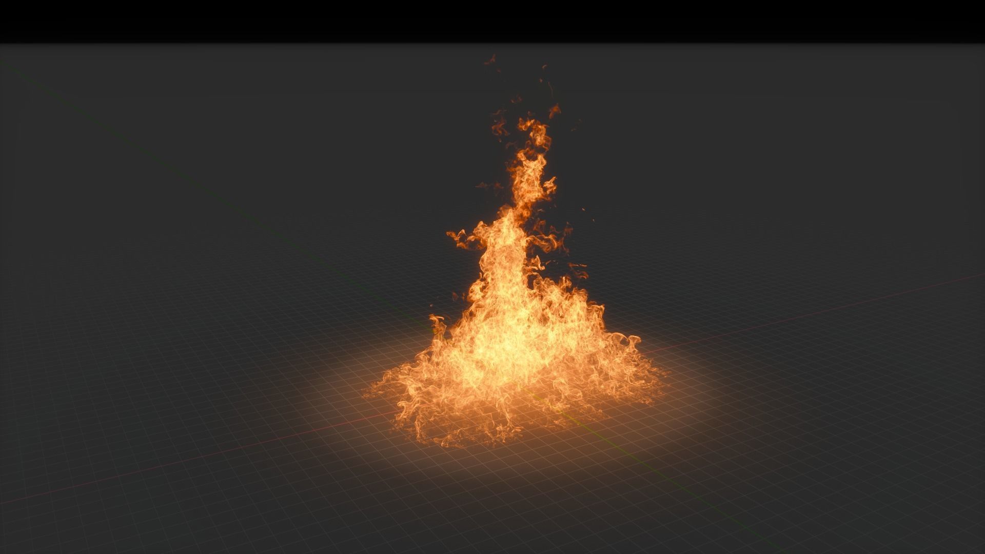 3D Fire Animation 3D model_27