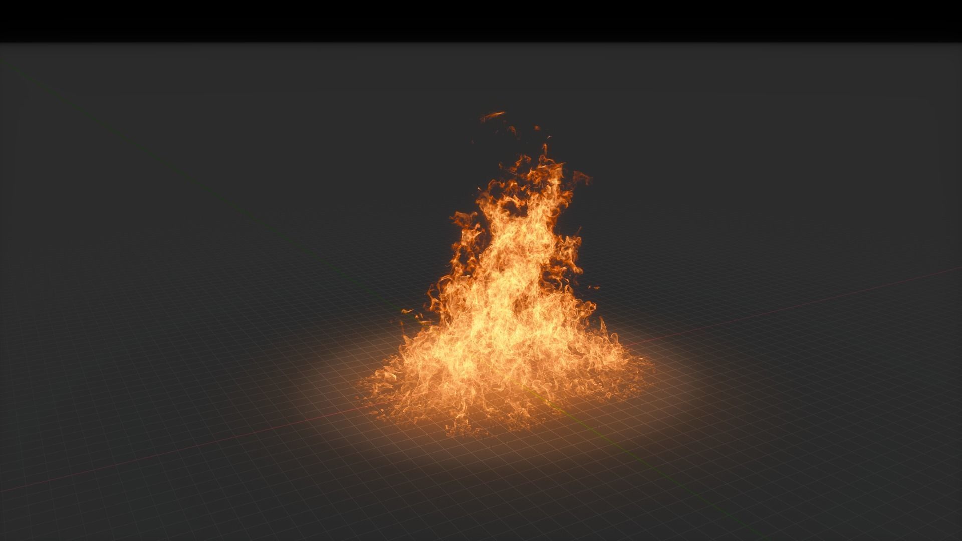 3D Fire Animation 3D model_16