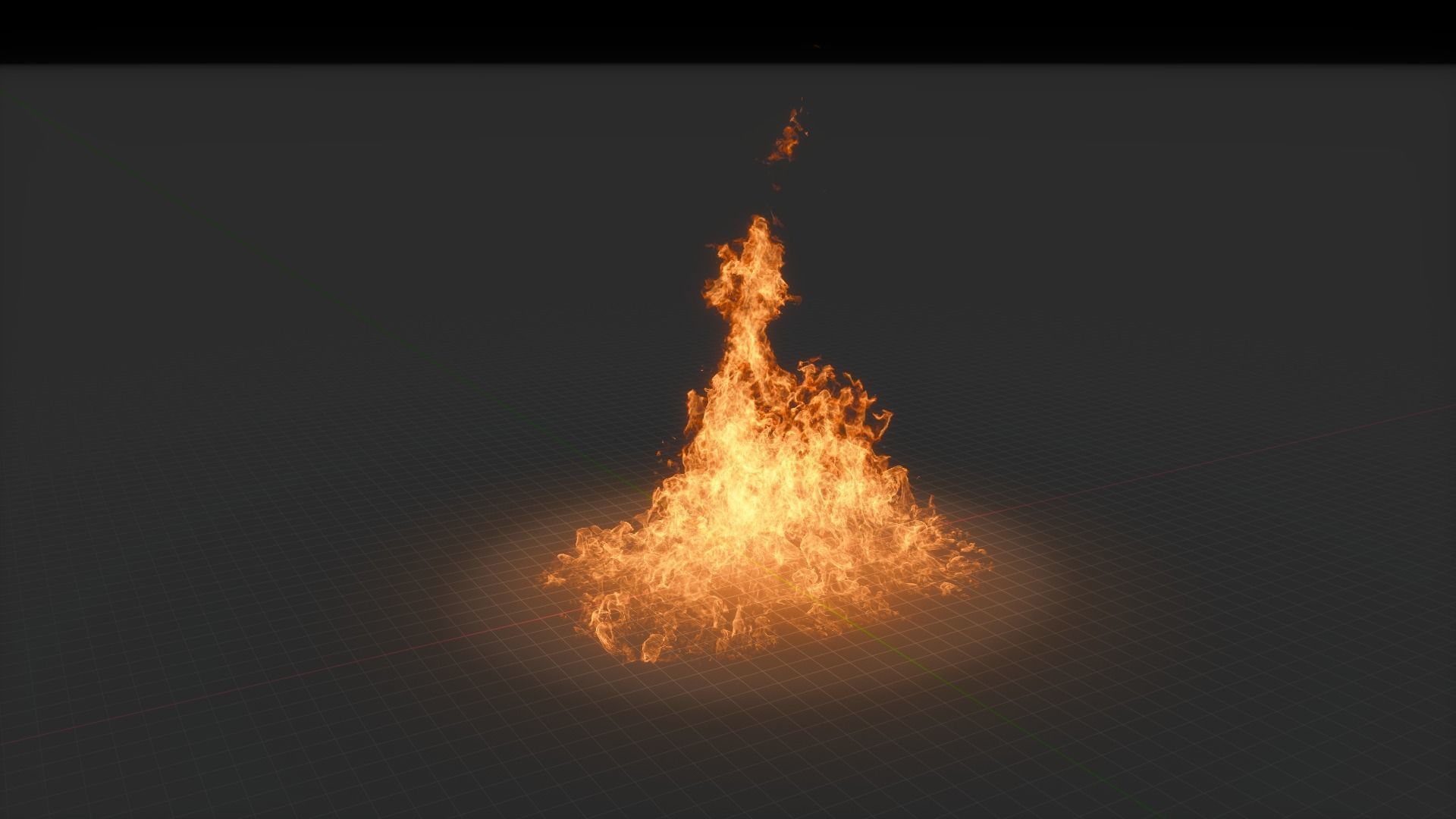 3D Fire Animation 3D model_60