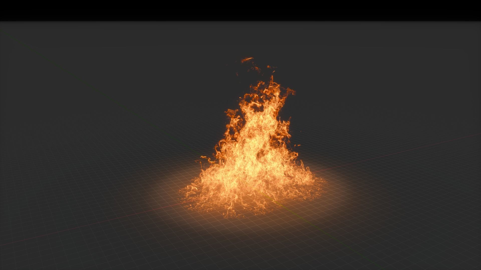3D Fire Animation 3D model_9