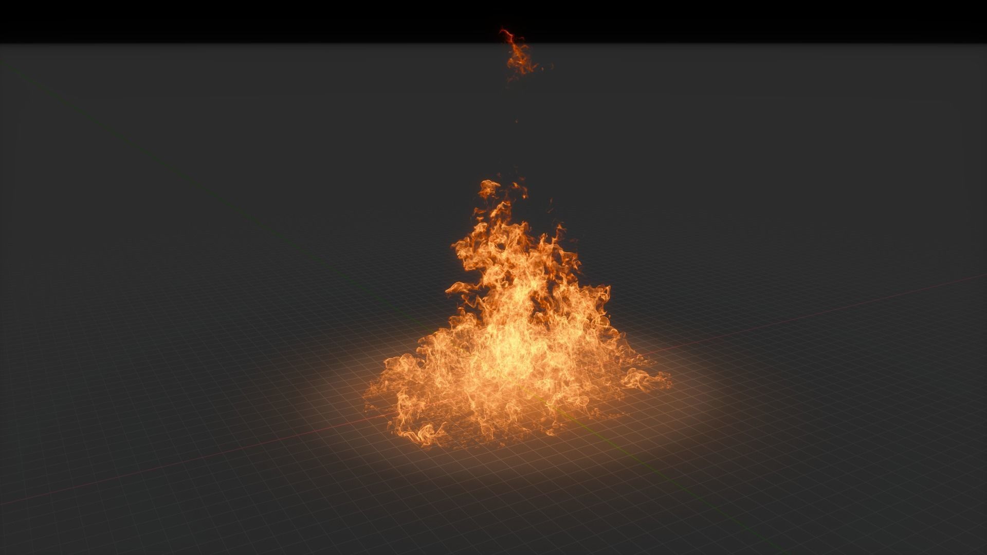 3D Fire Animation 3D model_90