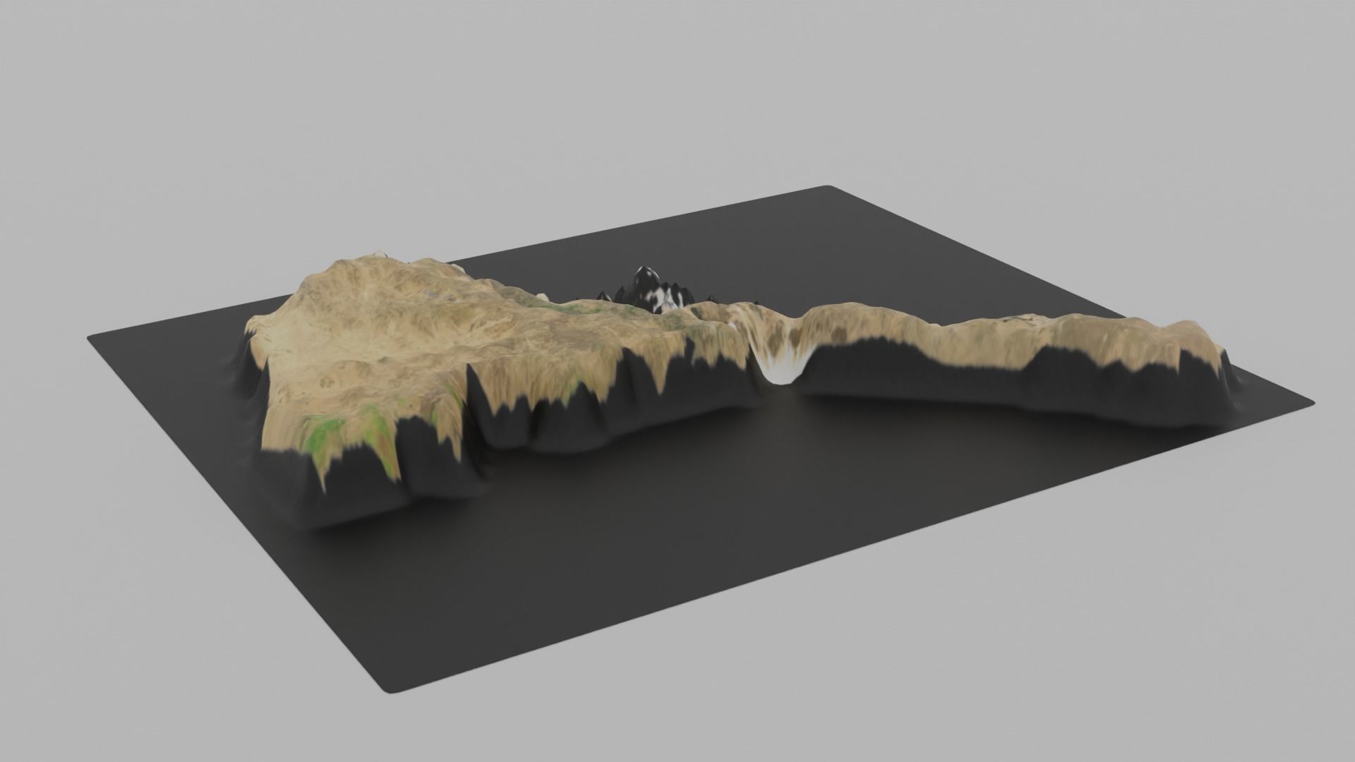 Eritrea Map Country Low-poly 3D model_1