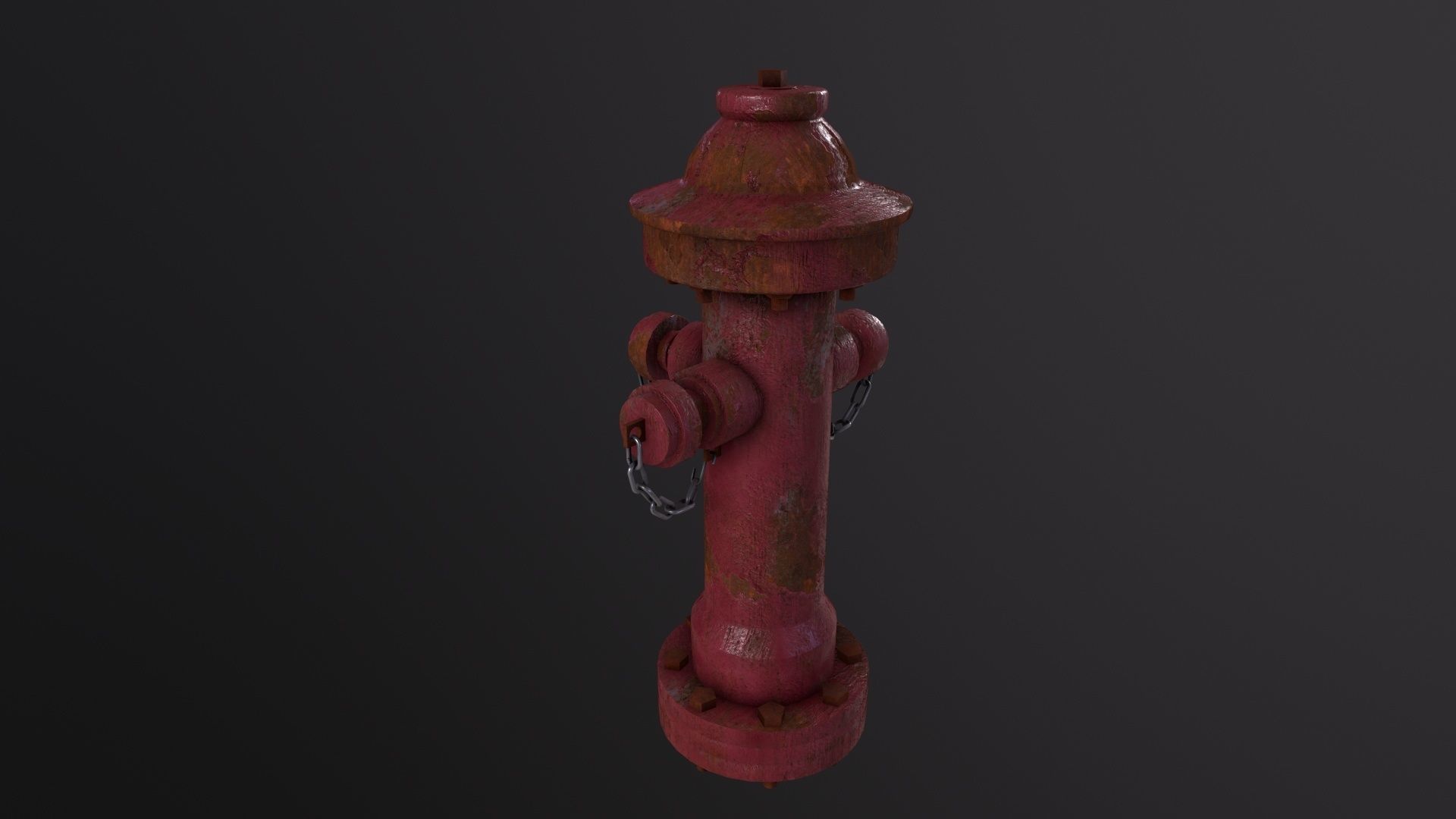 Fire Hydrant 3D Model Low-poly 3D model_3