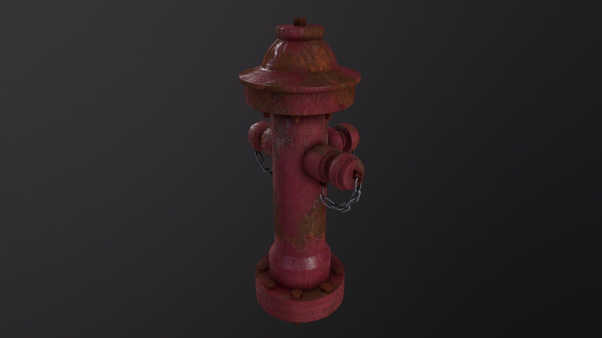 Fire Hydrant 3D Model Low-poly 3D model_4