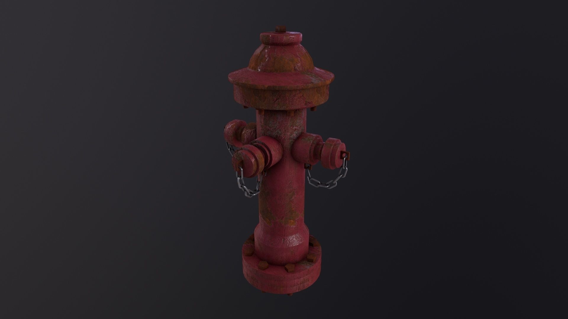 Fire Hydrant 3D Model Low-poly 3D model_2