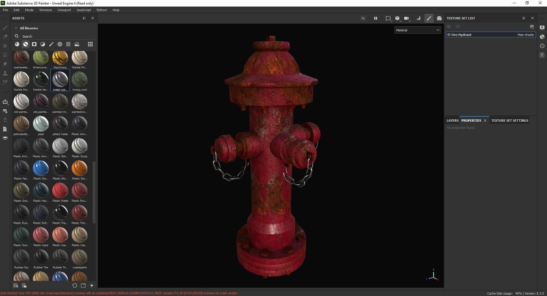 Fire Hydrant 3D Model Low-poly 3D model_6