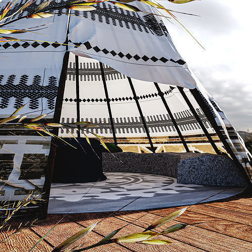 Red indian Tent 3D model 5
