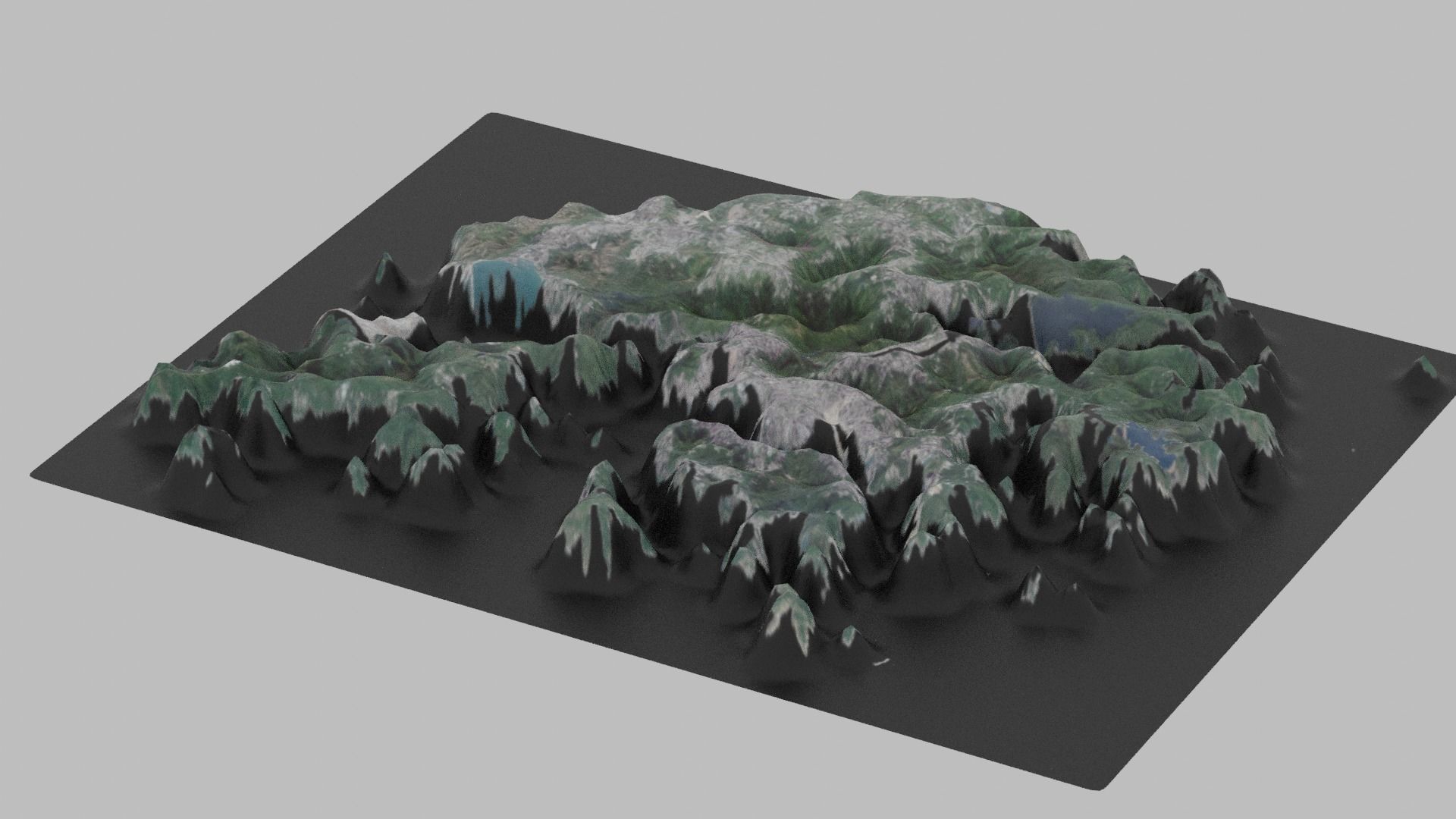 Hong Kong Map Country Low-poly 3D model_5