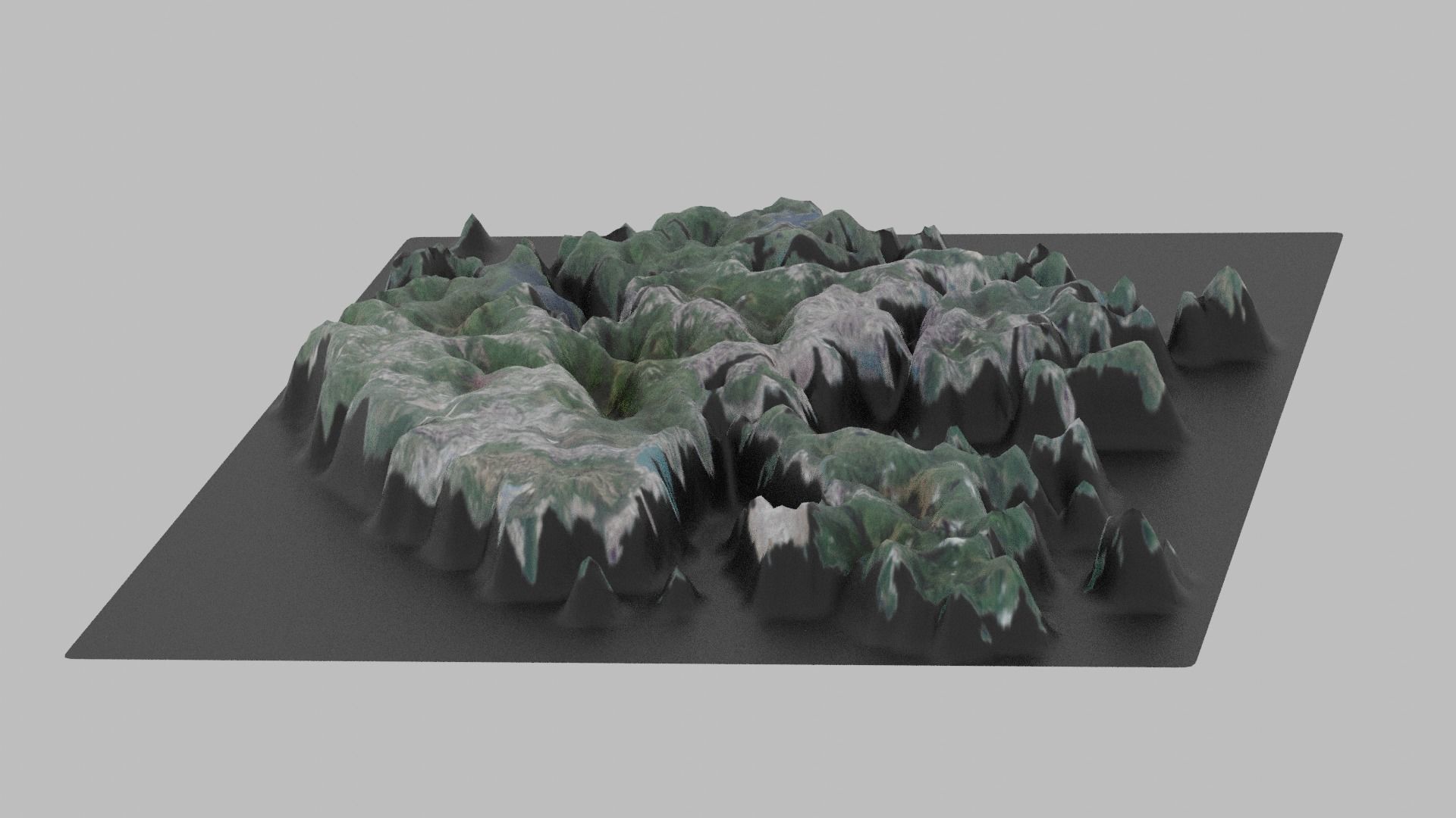 Hong Kong Map Country Low-poly 3D model_2