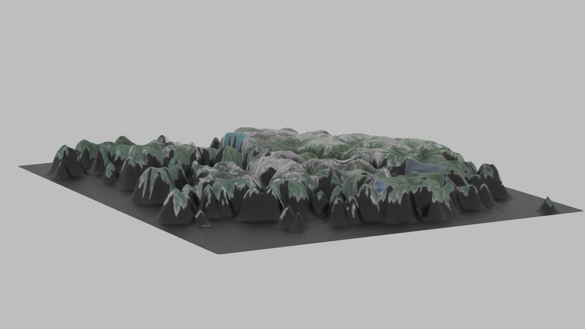 Hong Kong Map Country Low-poly 3D model_3