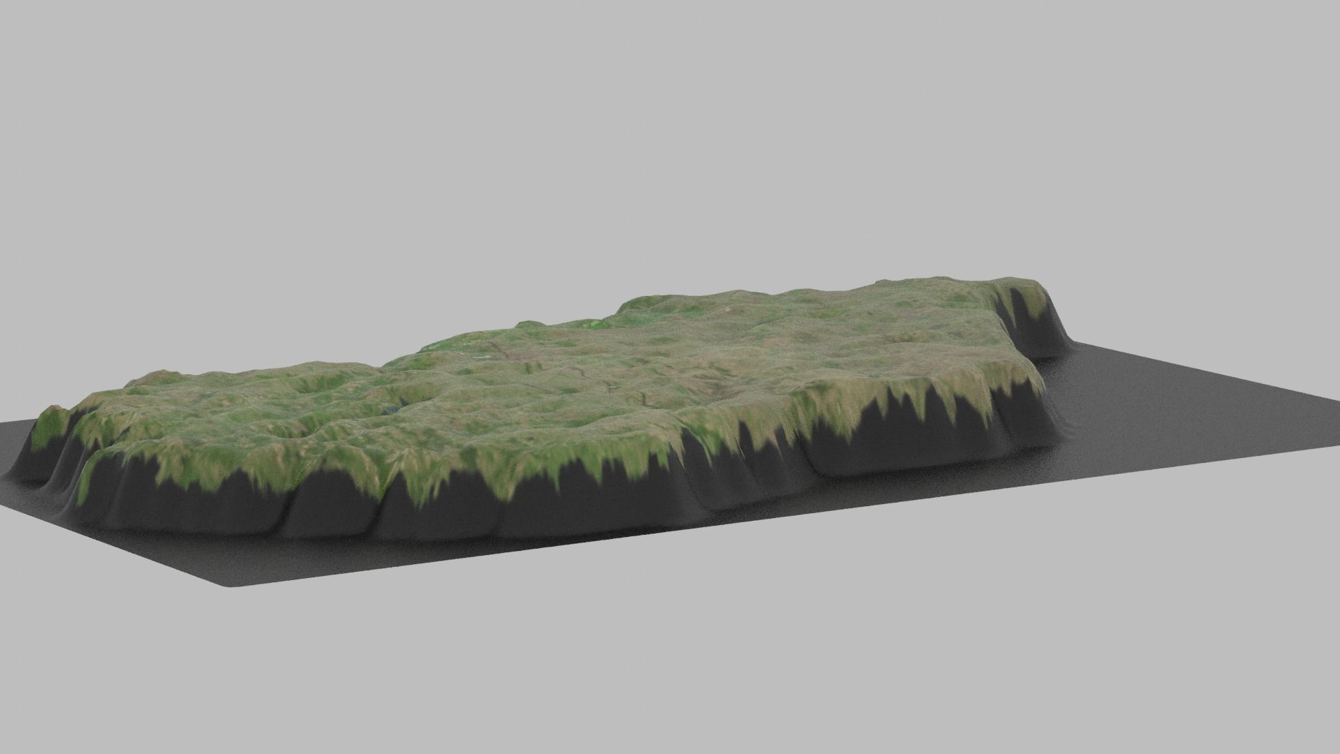 Hungary Map Country Low-poly 3D model_6