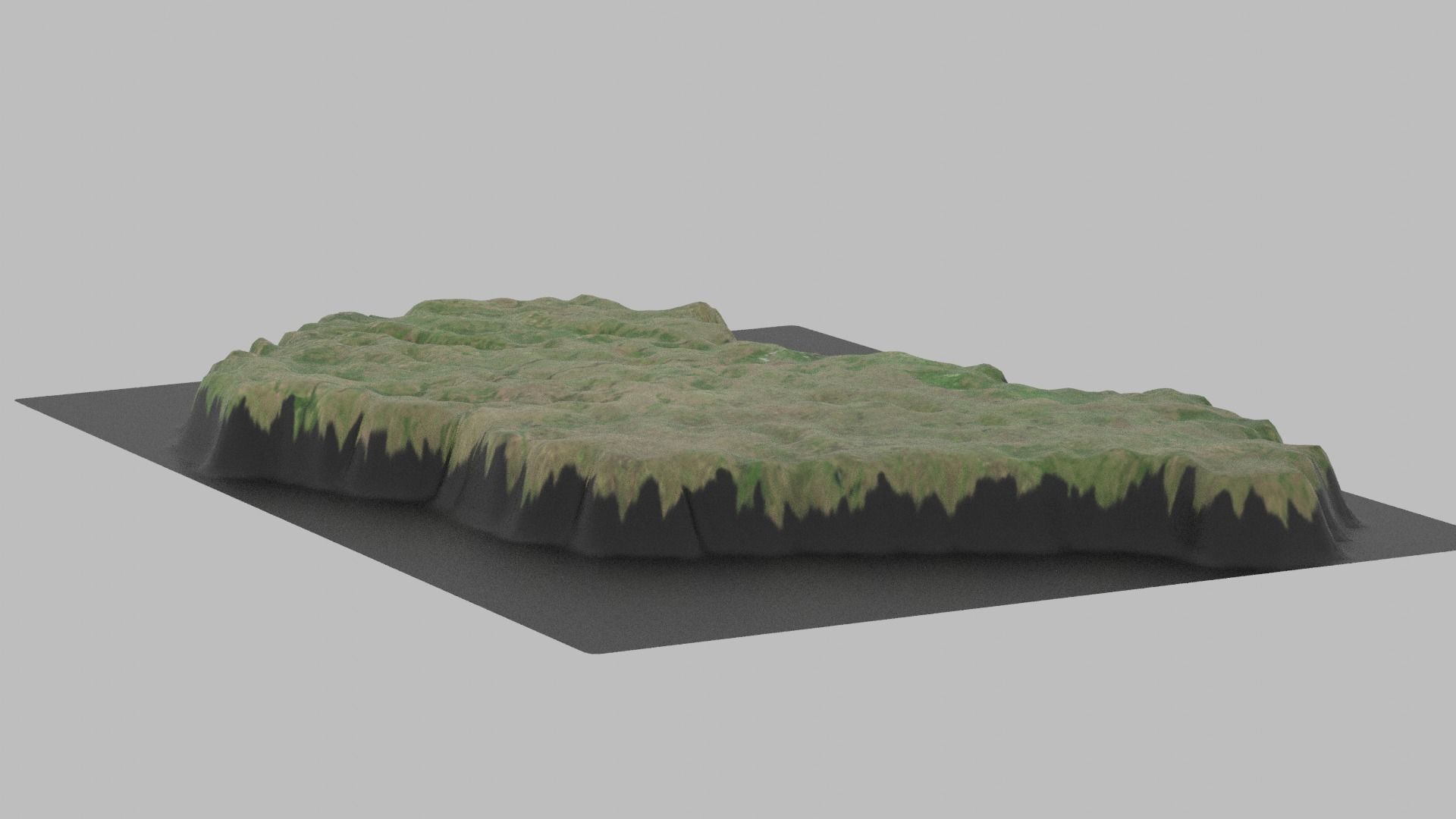 Hungary Map Country Low-poly 3D model_3