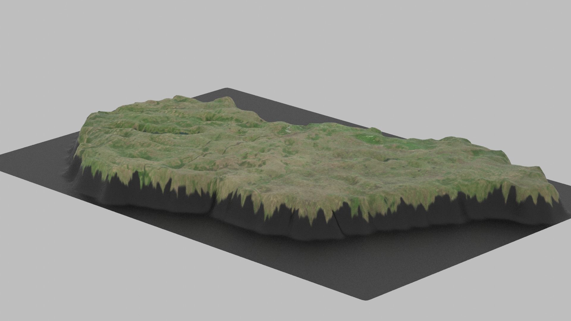 Hungary Map Country Low-poly 3D model_7