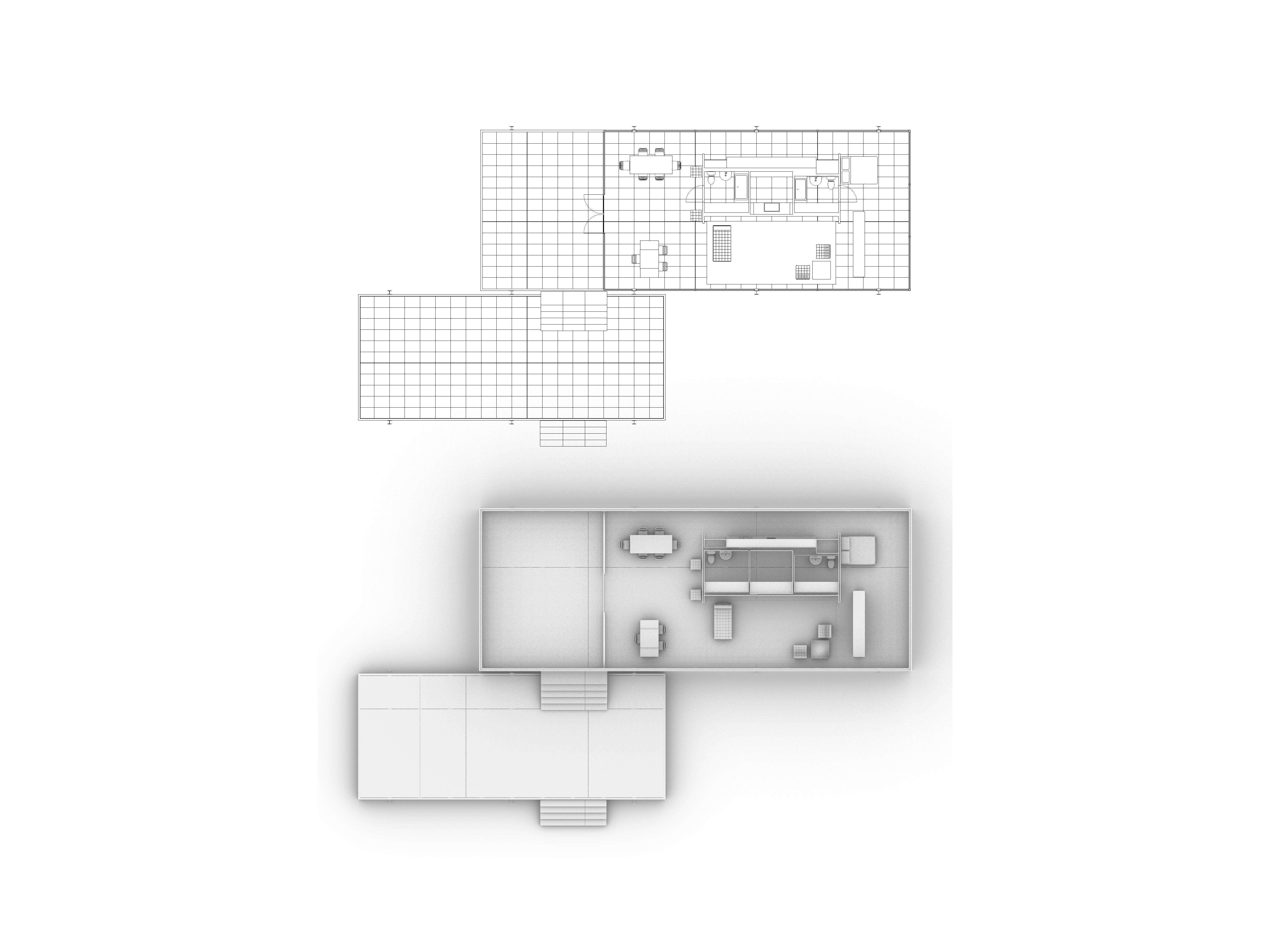 Farnsworth House - Mies van der Rohe 3D model_5