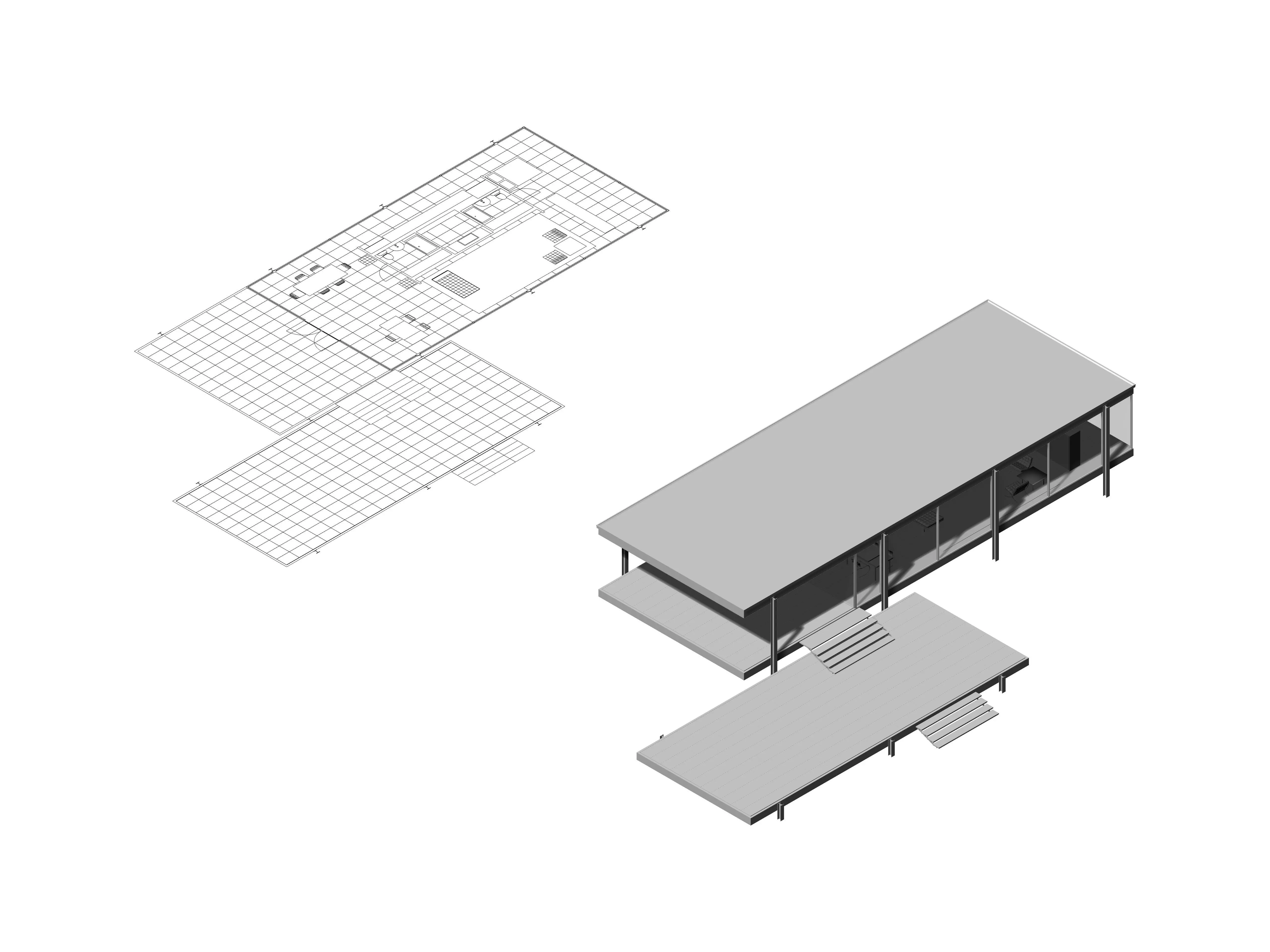 Farnsworth House - Mies van der Rohe 3D model_0
