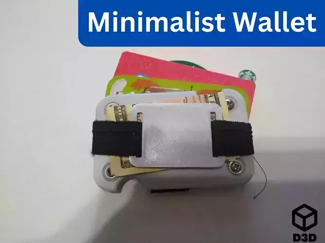 Compact Minimalist Wallet 3D print model
