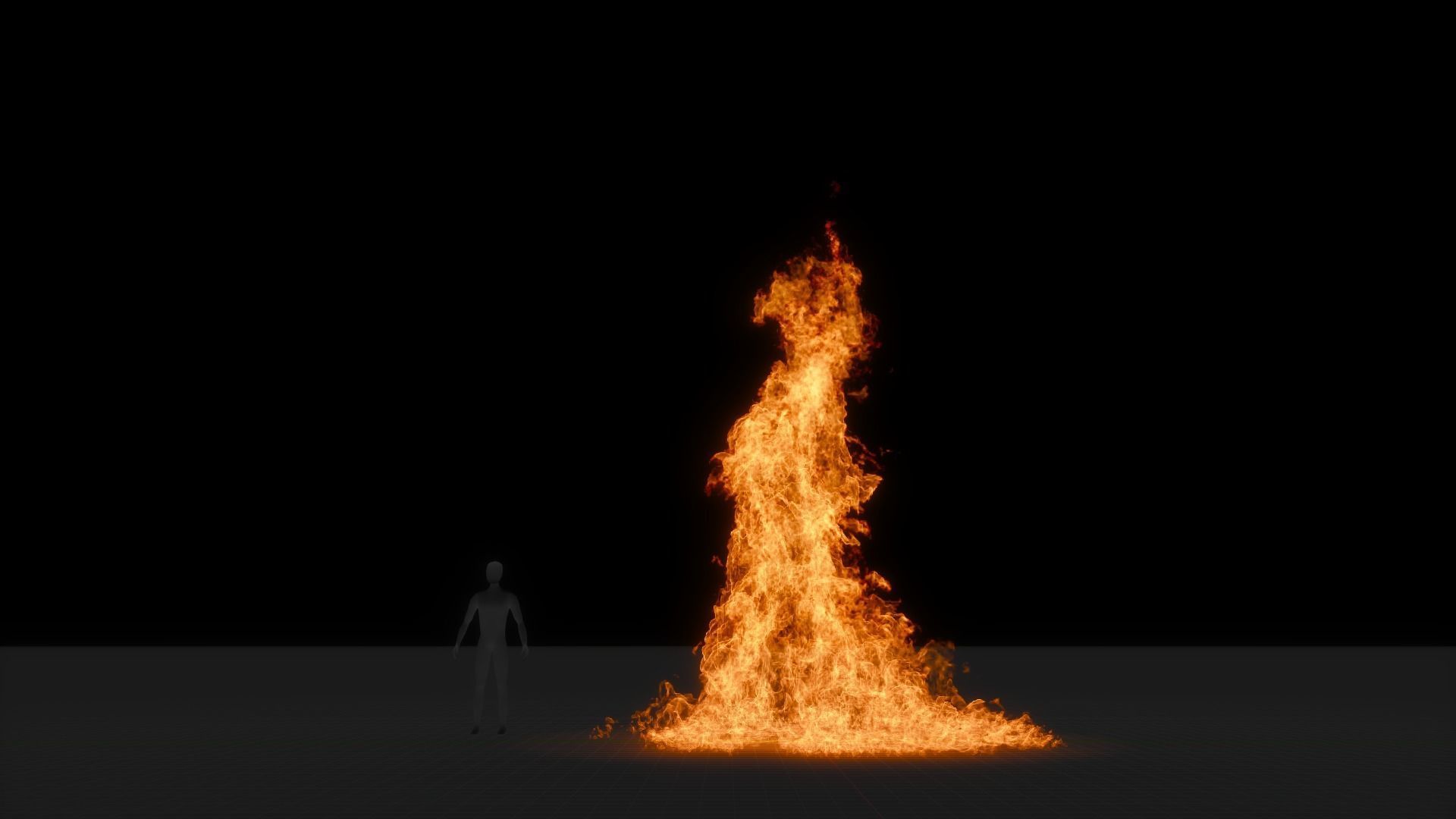 3D Big Fire Animation 3D model_35