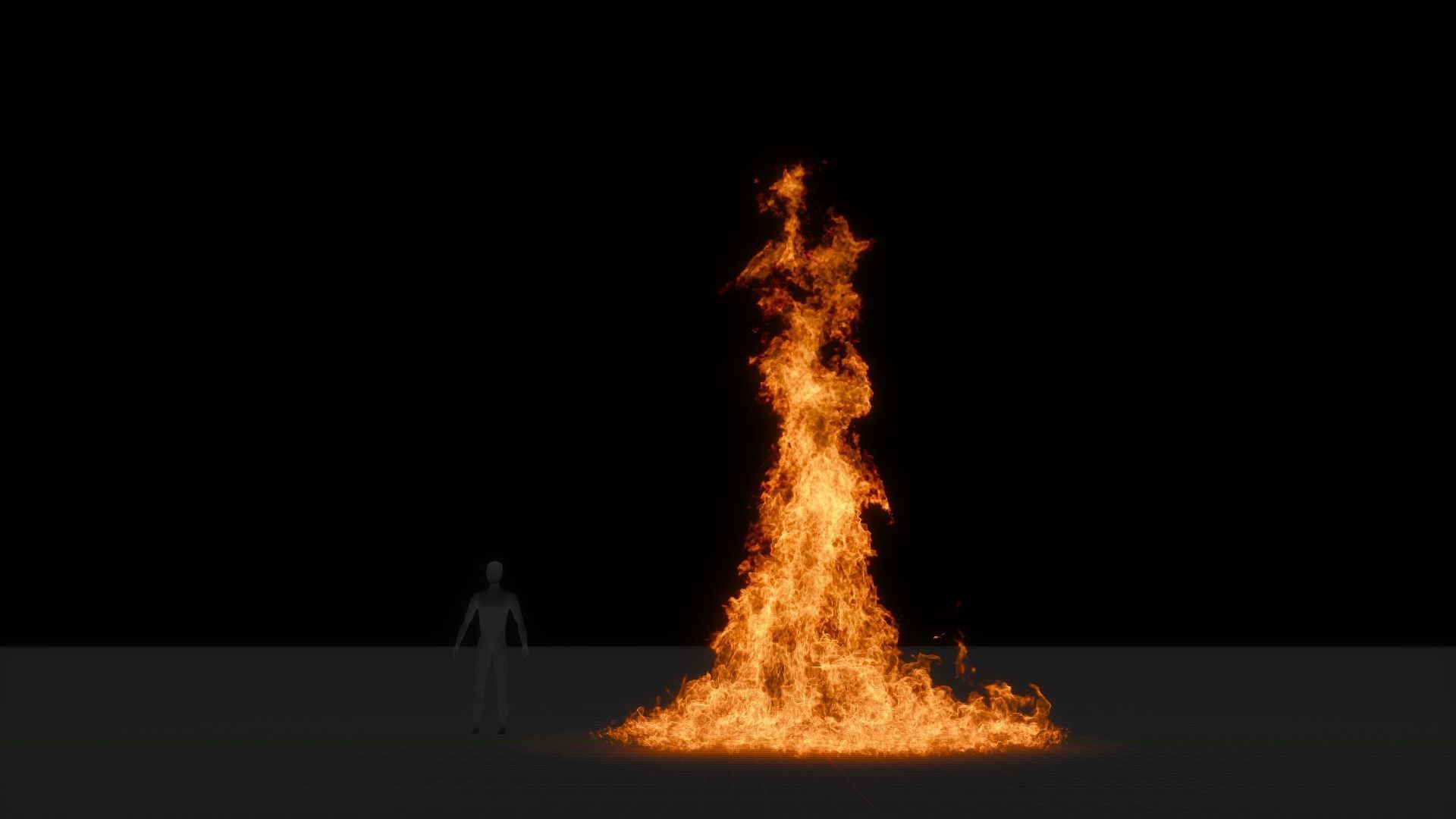 3D Big Fire Animation 3D model_7