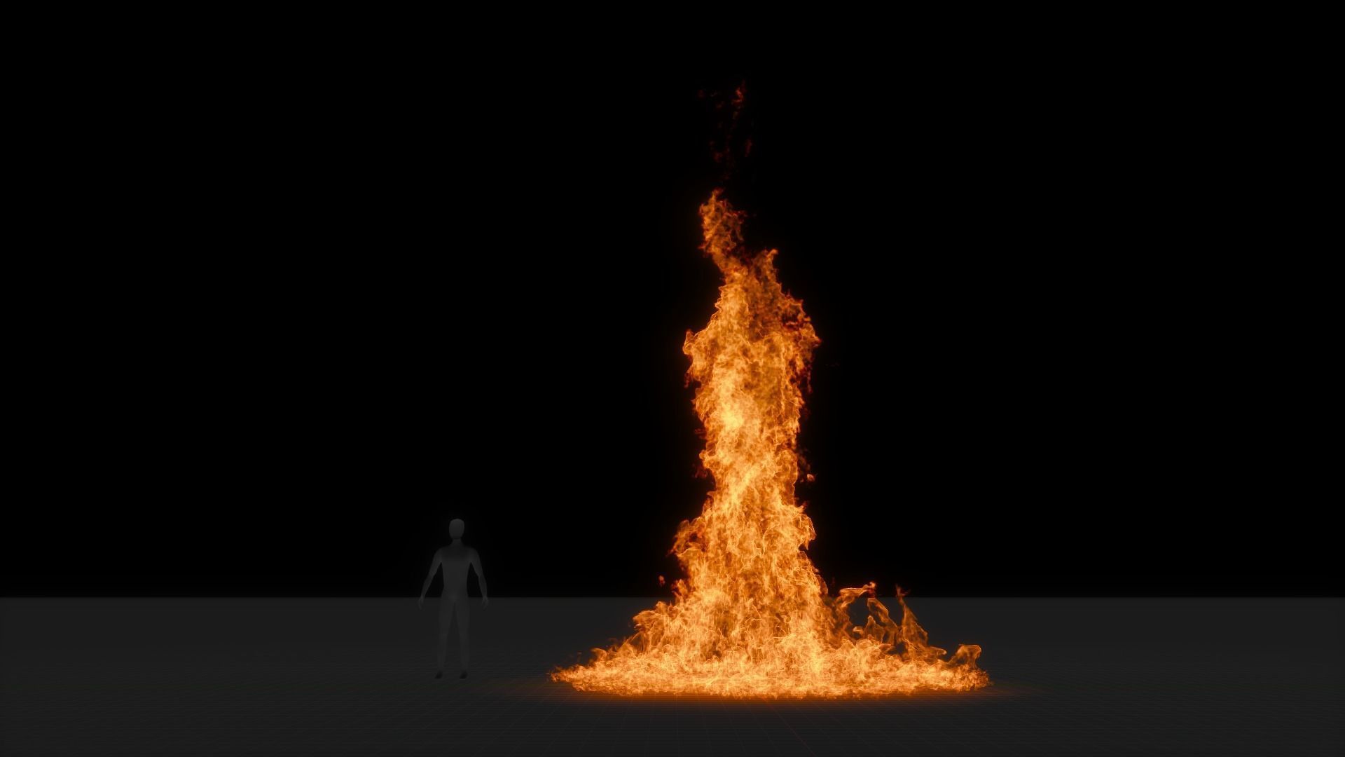 3D Big Fire Animation 3D model_5