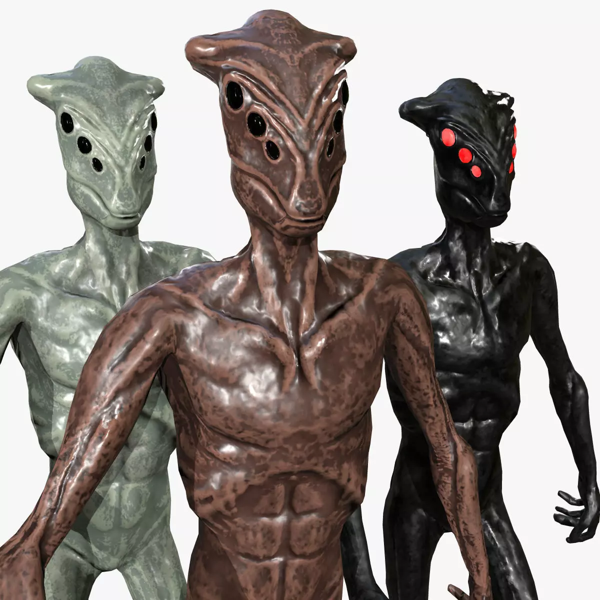 Alien Low-poly 3D model