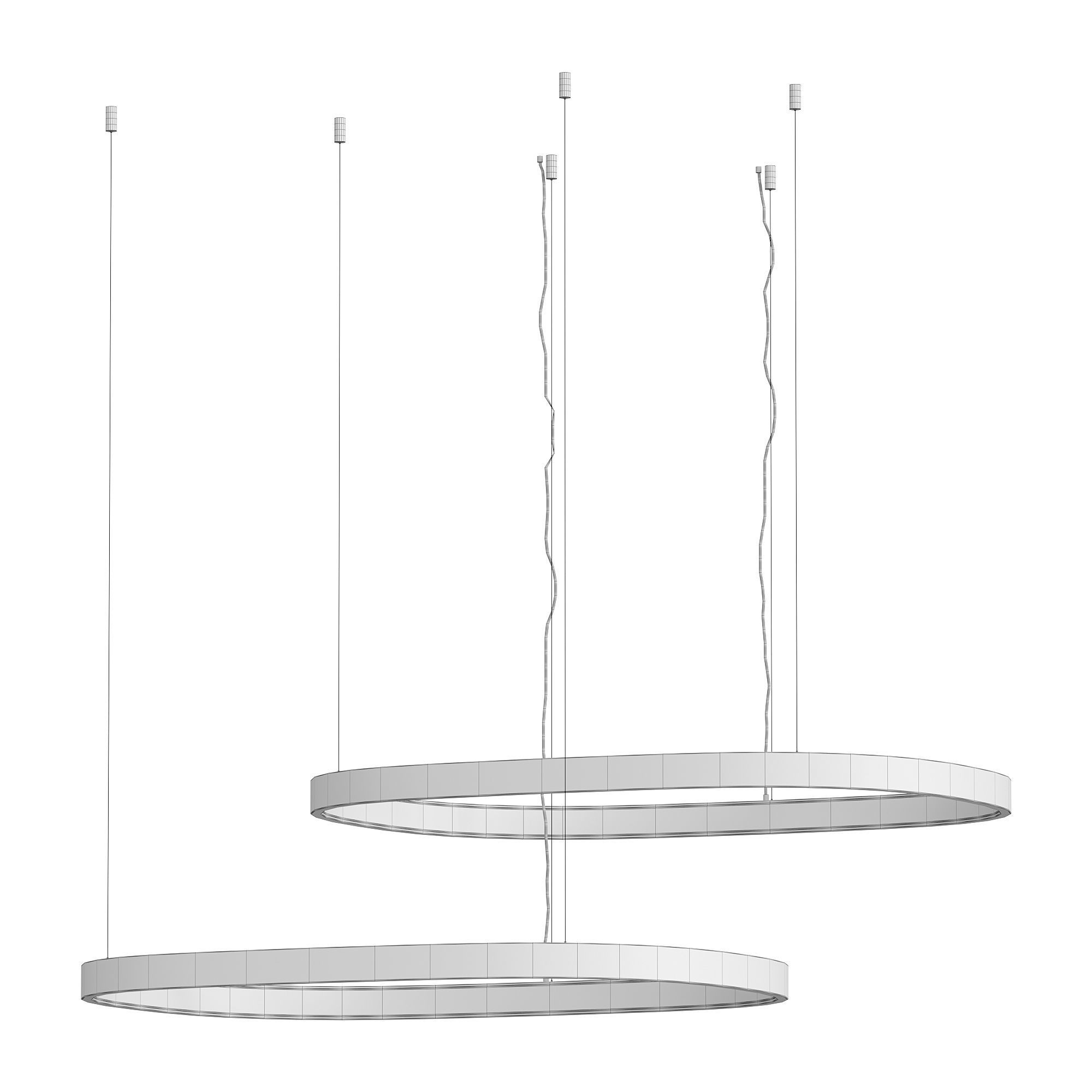 LED ring pendant lamp 3D model_2