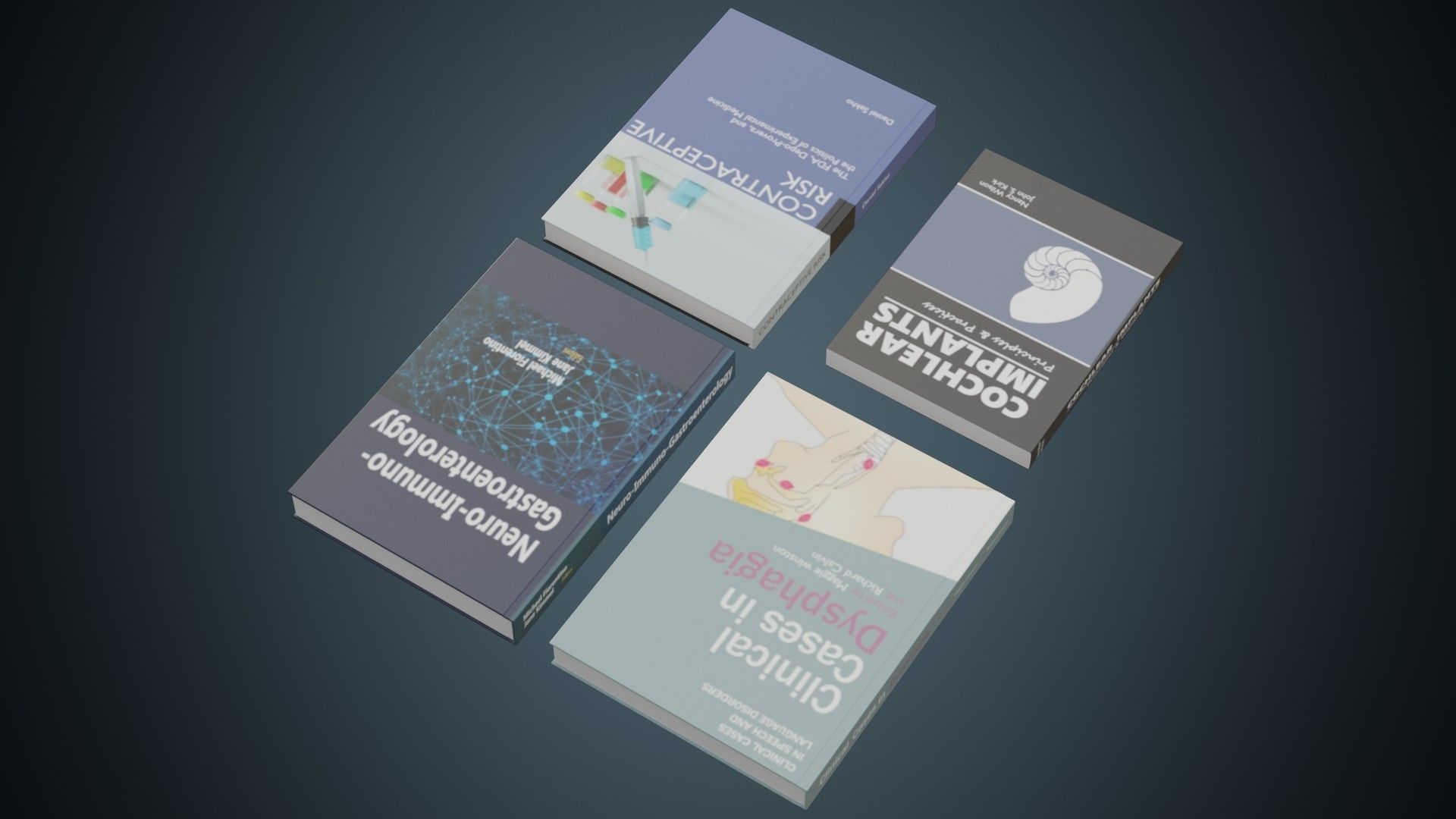Medical Books 1 Basic Low-poly 3D model_2