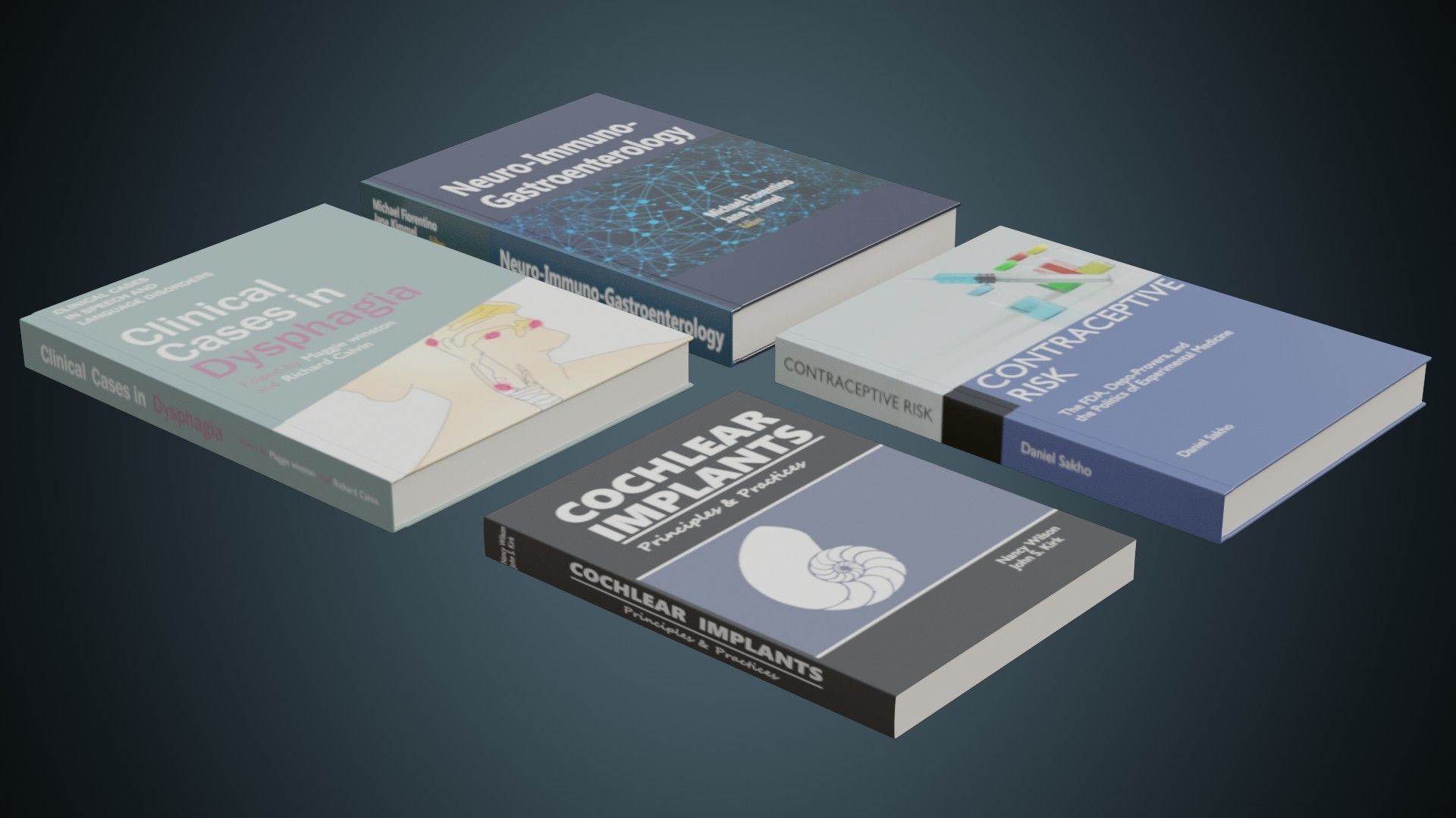 Medical Books 1 Basic Low-poly 3D model_1