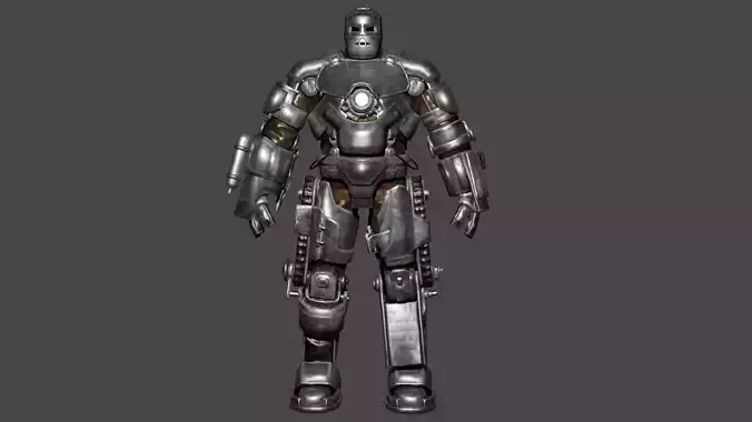  Iron Man Mark I  Low-poly 3D model