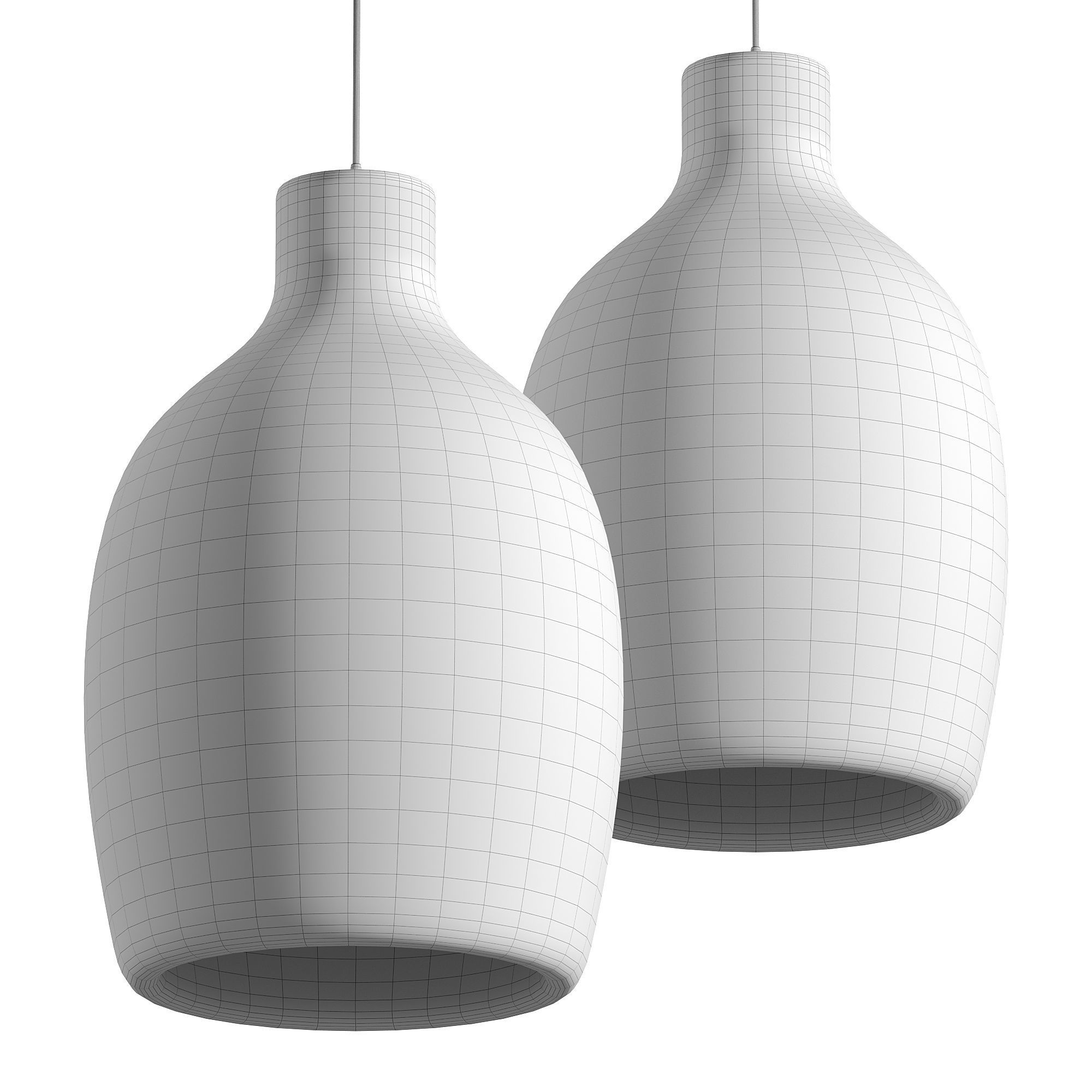 Milk Can Pendant Lamp 3D model_2