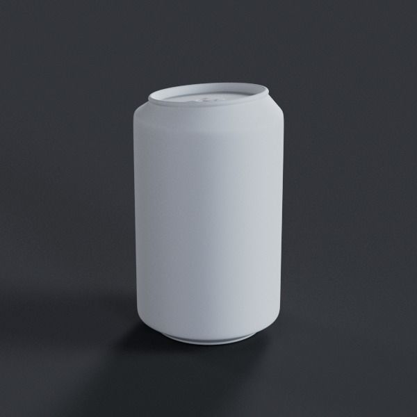 Rusted Cans Set Low-poly 3D model_7