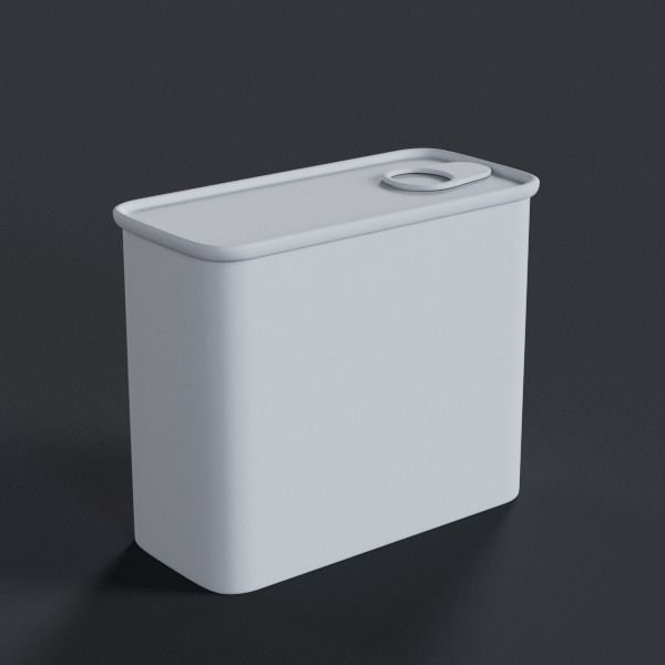 Rusted Cans Set Low-poly 3D model_10