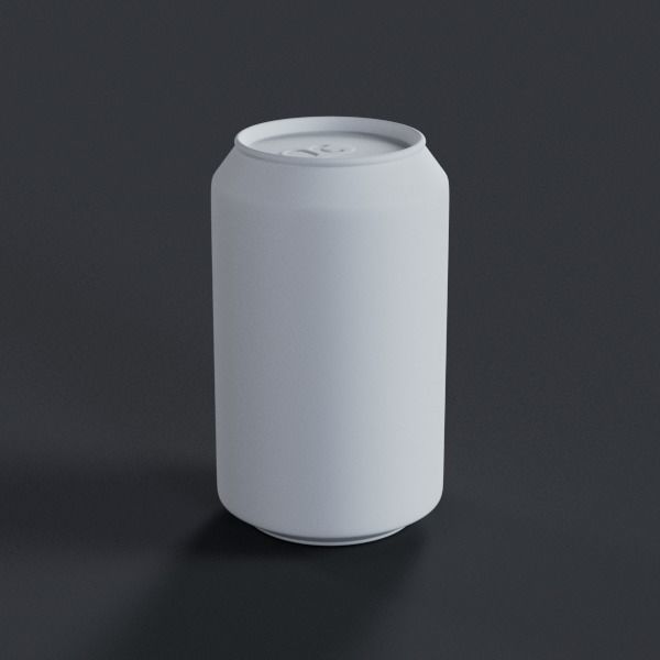 Rusted Cans Set Low-poly 3D model_9