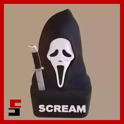 Scream Knife Holder  3D print model