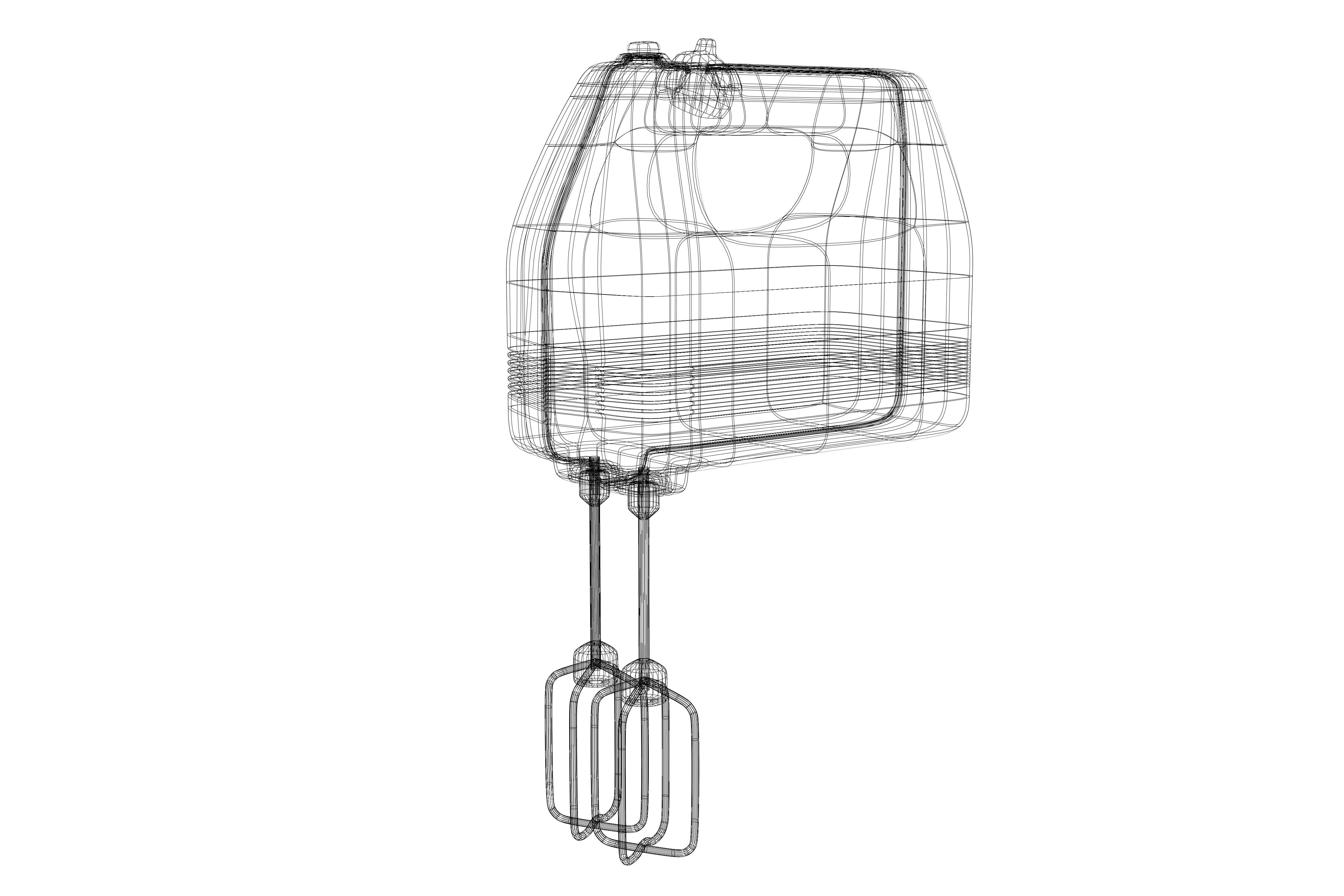 Hand Mixer 3D model_6