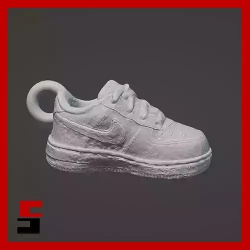 Baby Nike Air Force keychain pendant 3D print model