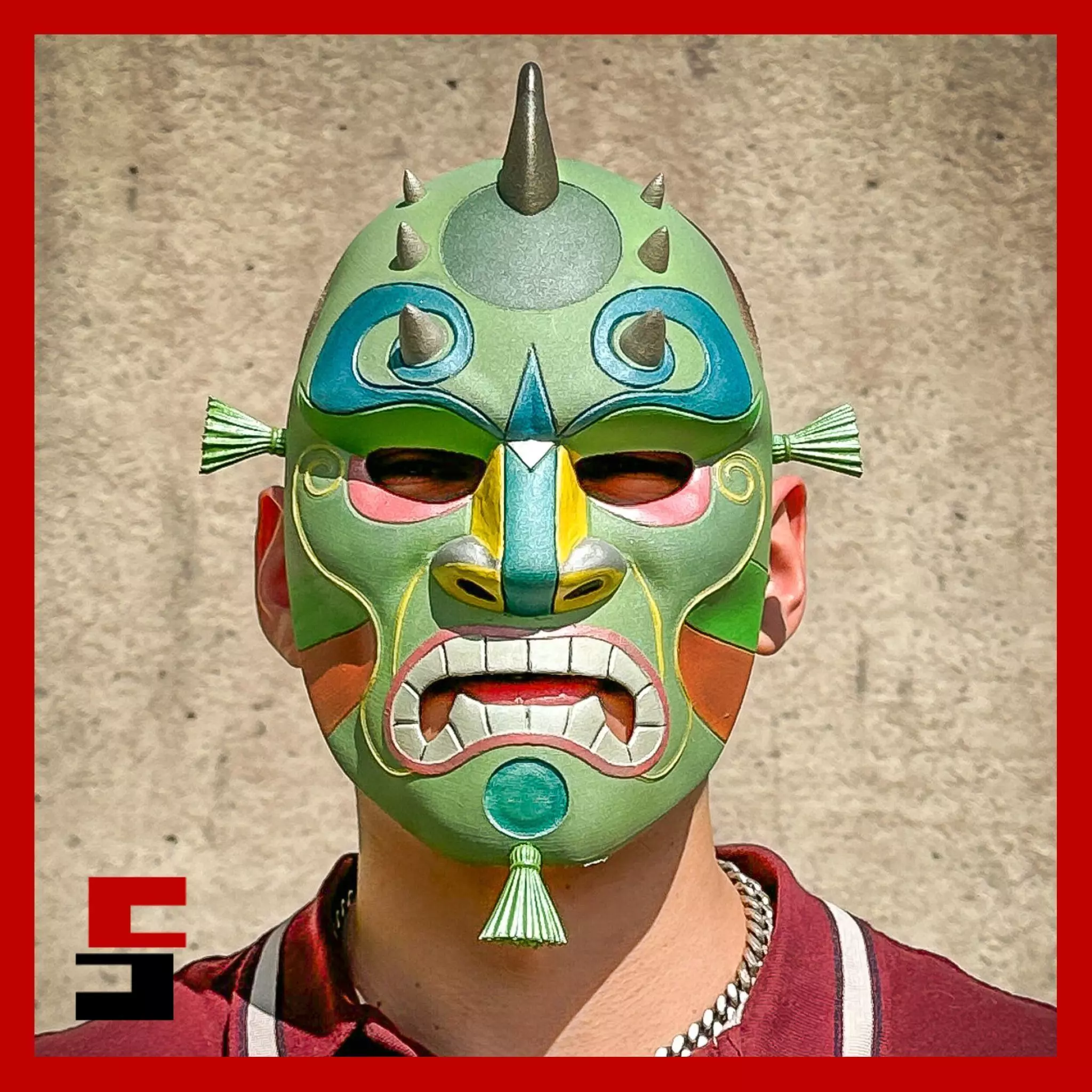 Mortal Kombat Drahmin Mask Oni 3D print model_0