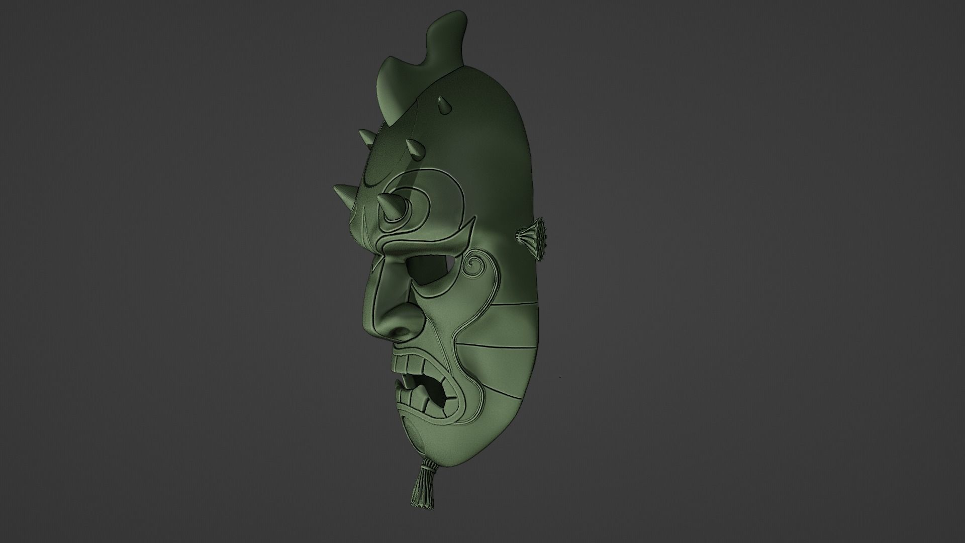 Mortal Kombat Drahmin Mask Oni 3D print model_12