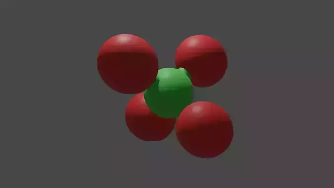 HClO4  perchloric acid 3D model