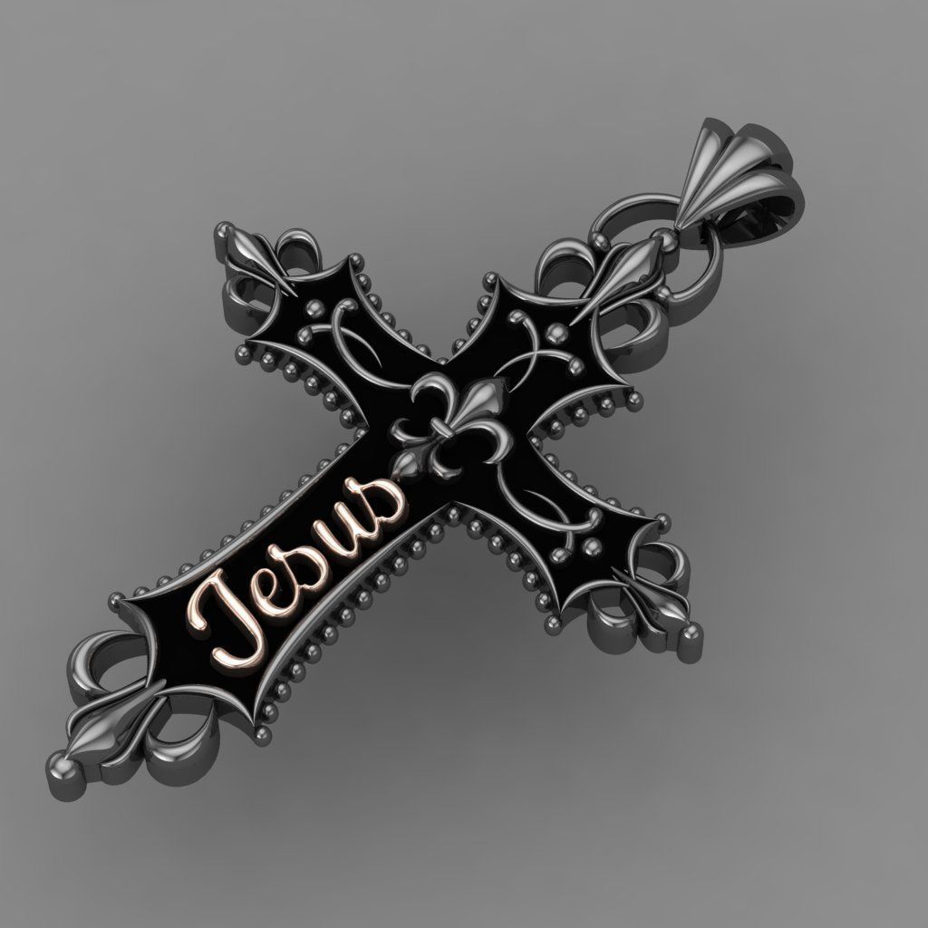 The Most Antique And Beautiful Christian Cross 3D print model_5