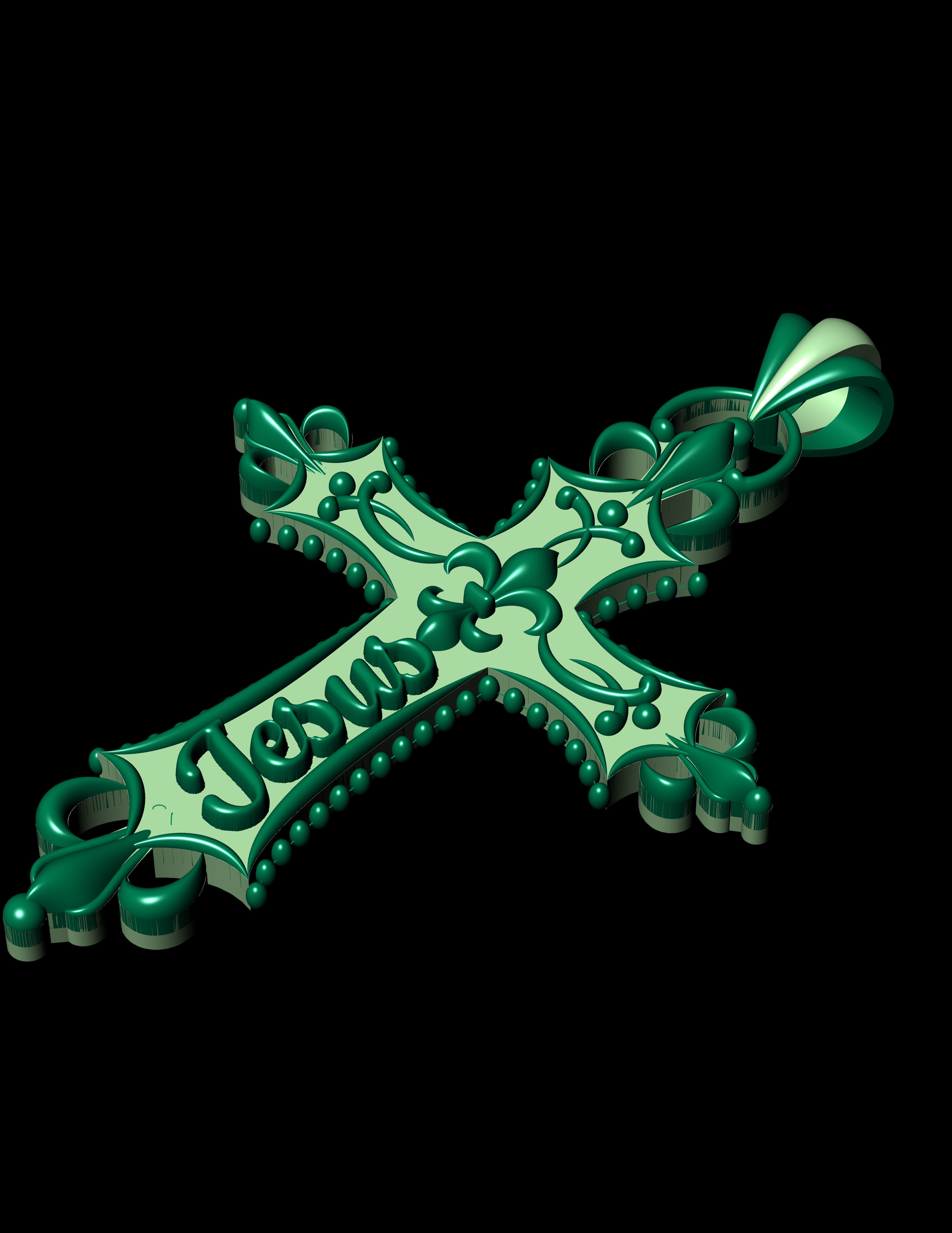 The Most Antique And Beautiful Christian Cross 3D print model_6