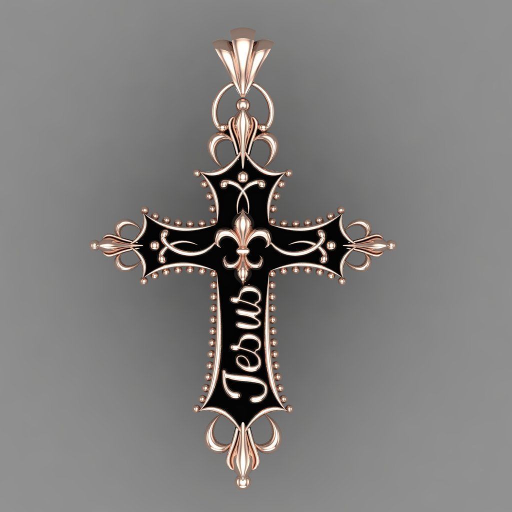 The Most Antique And Beautiful Christian Cross 3D print model_1