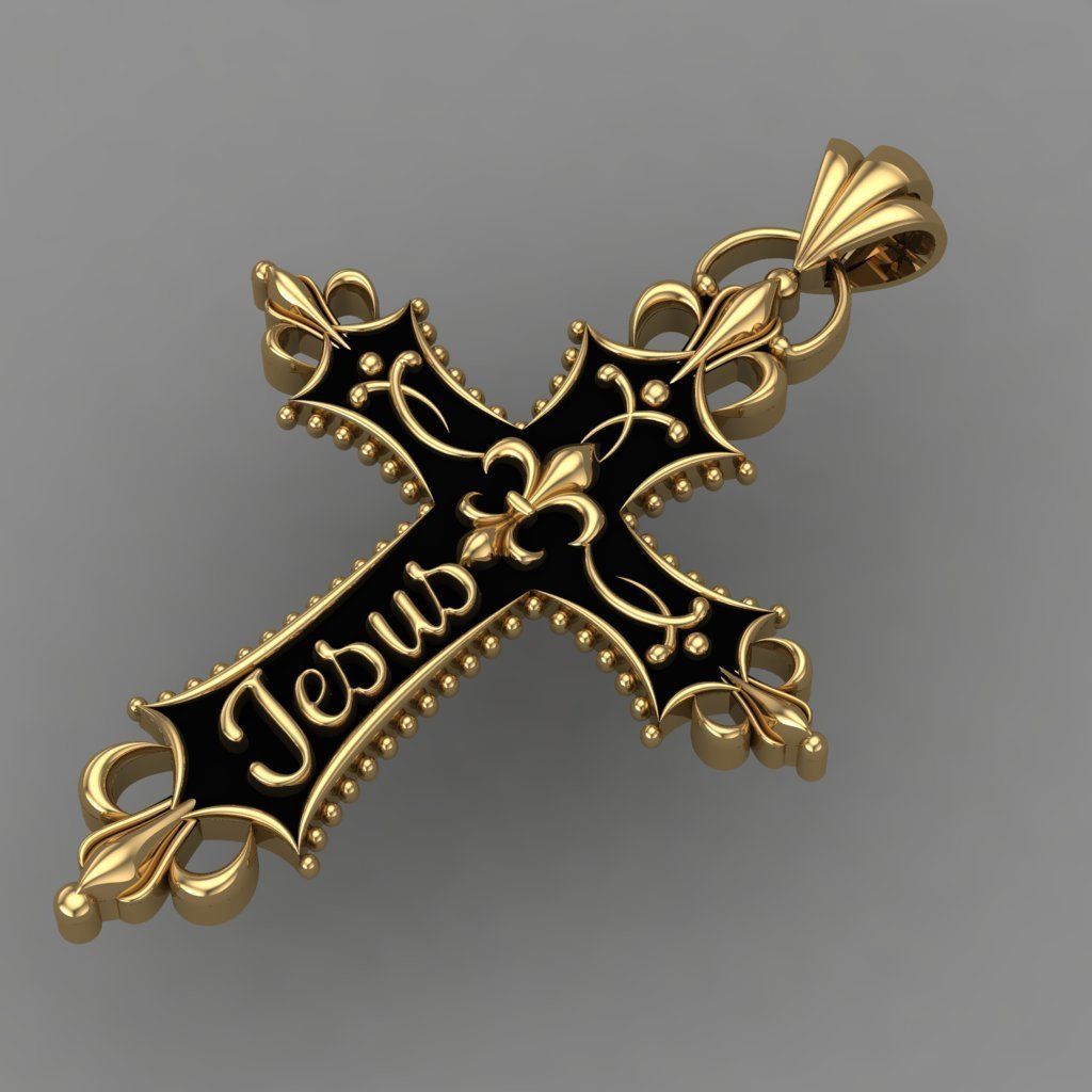 The Most Antique And Beautiful Christian Cross 3D print model_2