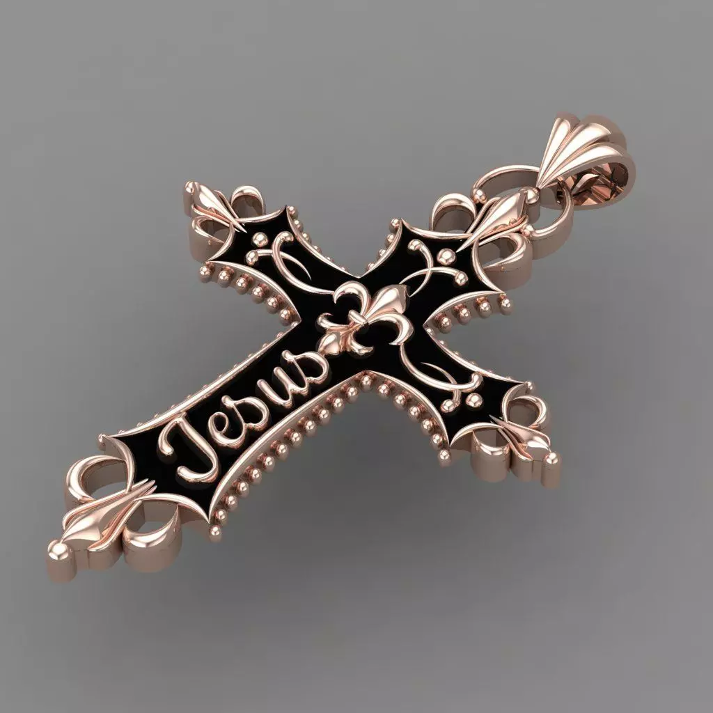 The Most Antique And Beautiful Christian Cross 3D print model_0