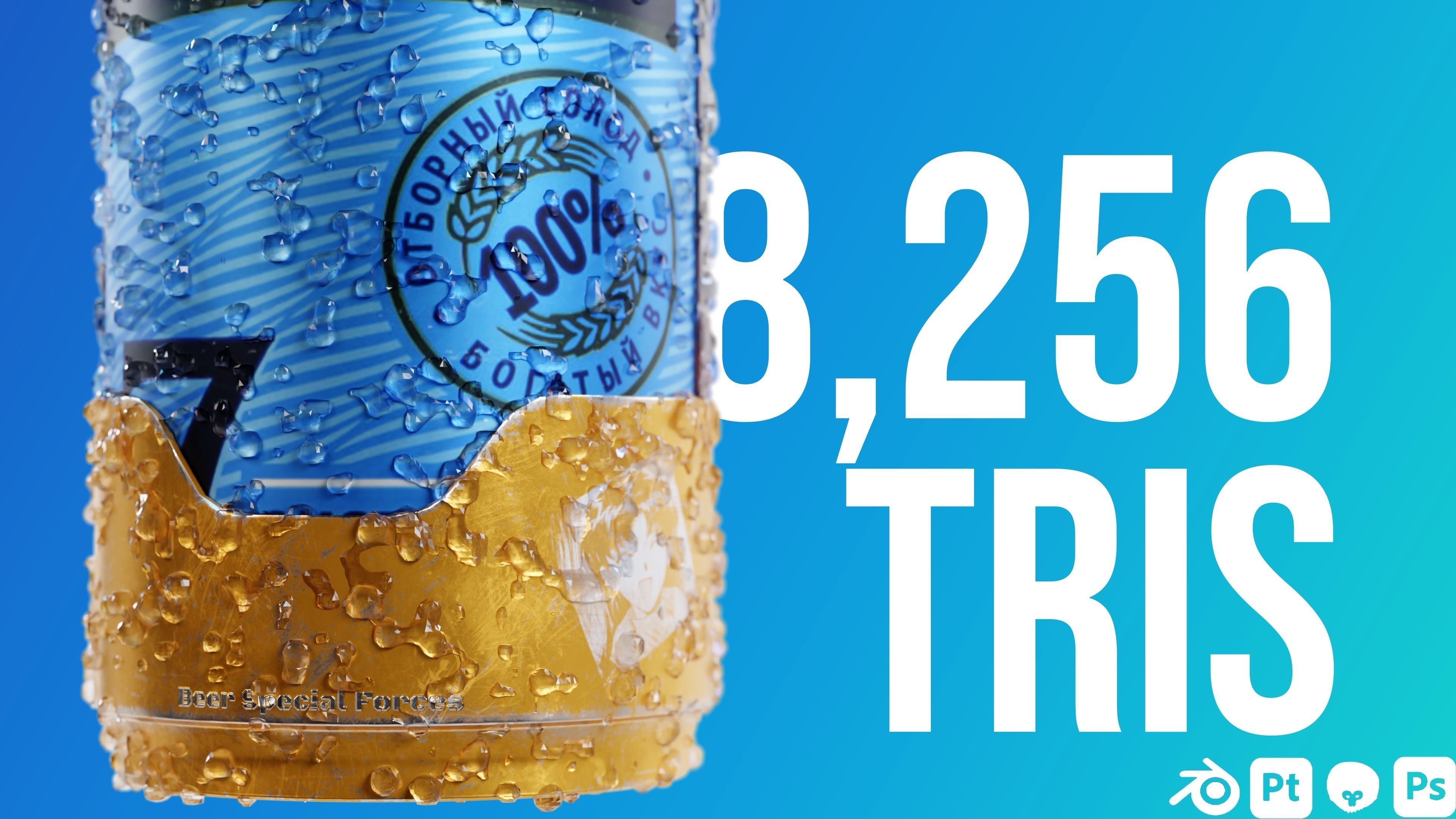 Grenade cans Low-poly 3D model_10