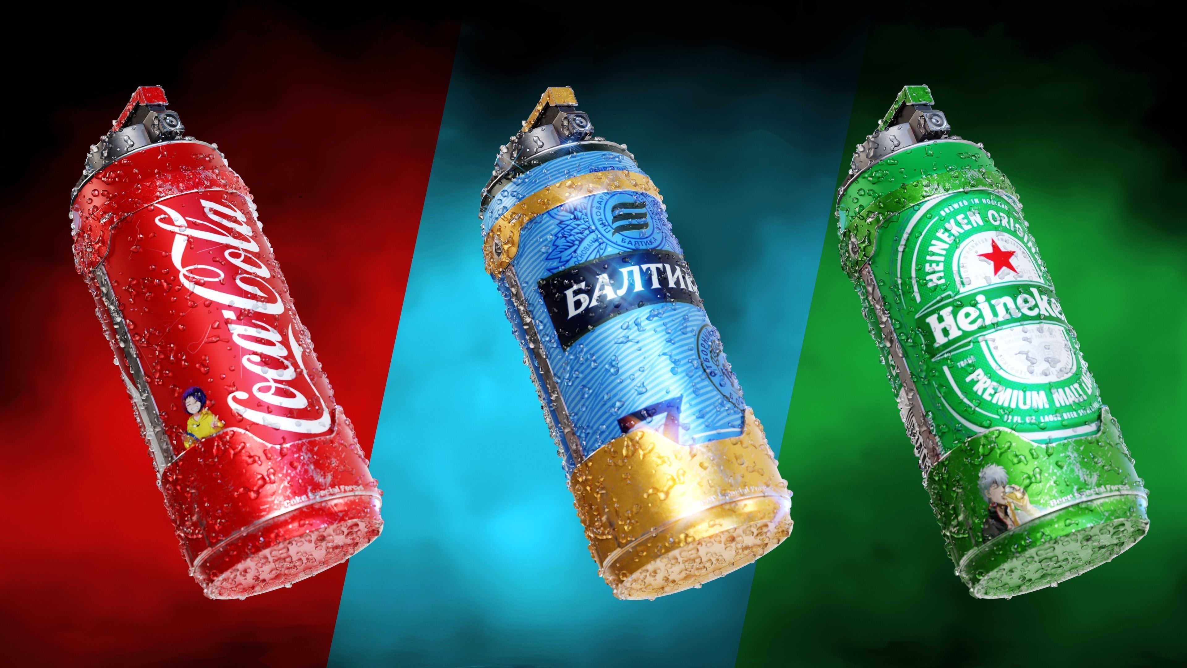 Grenade cans Low-poly 3D model_2