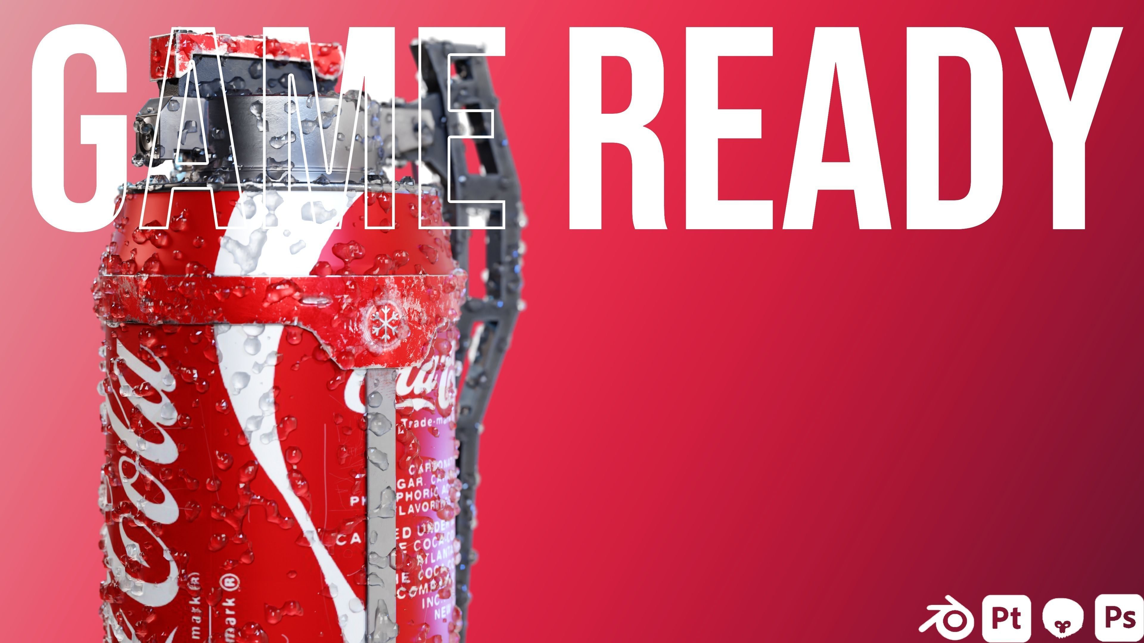 Grenade cans Low-poly 3D model_9