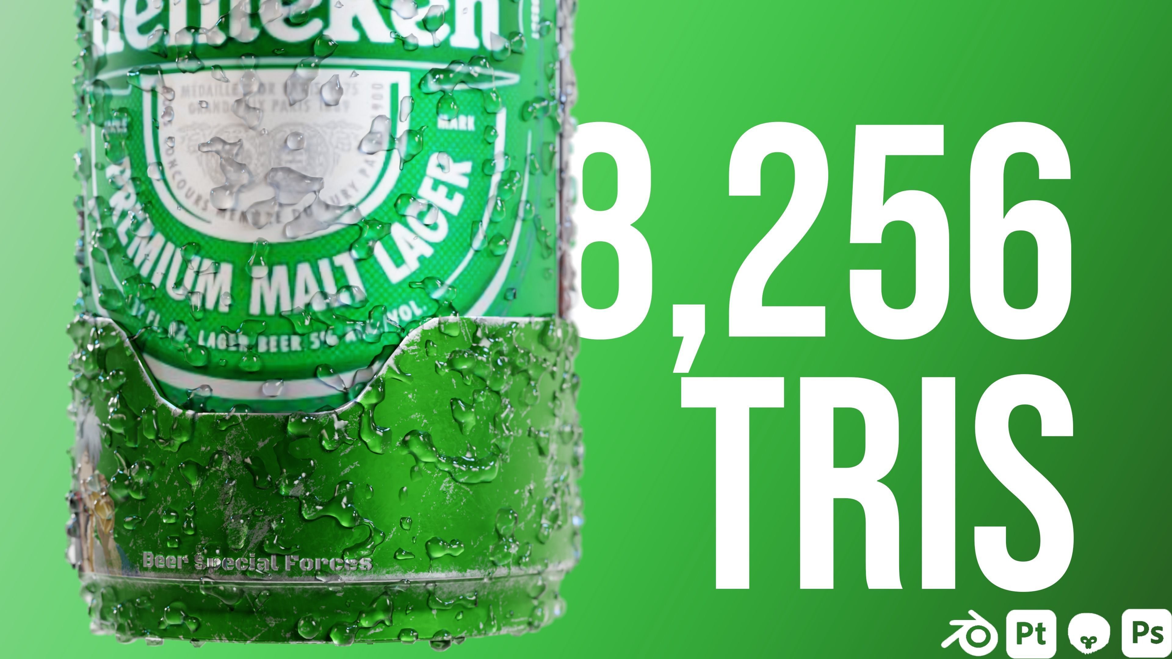 Grenade cans Low-poly 3D model_12