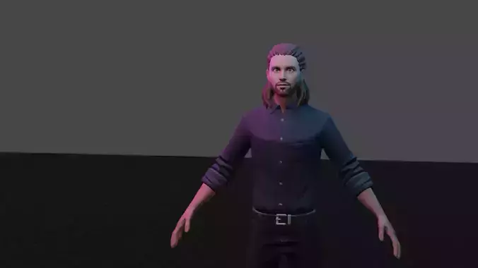 Christian Bale 3D Character - Rigged 3D model